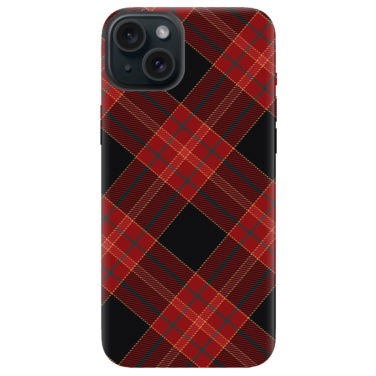 Чехол для Apple iPhone 15 Plus Червоний тартан - фото 1 - Чехлы для телефонов