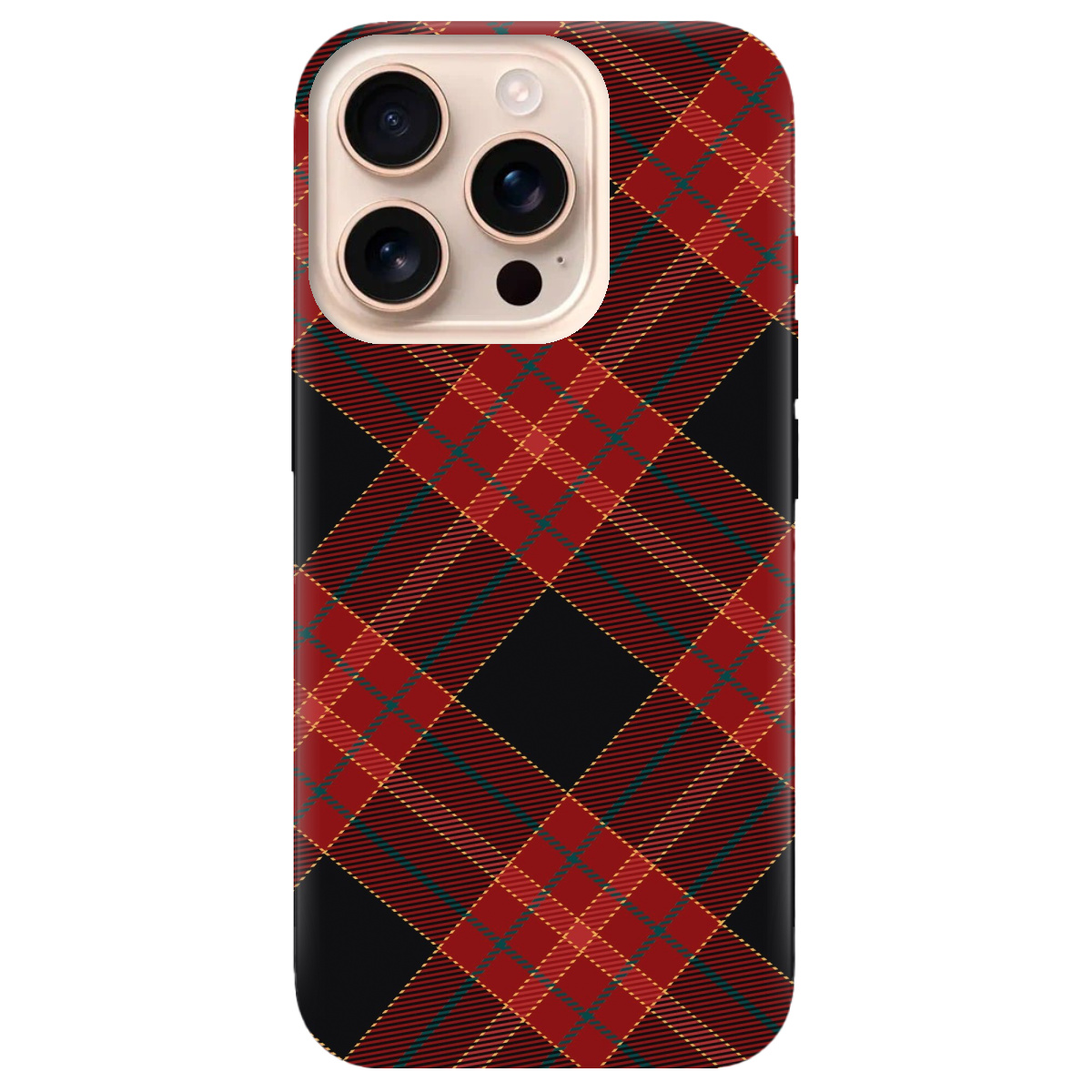 Чехол для Apple iPhone 16 Pro Max Червоний тартан - фото 1 Чехол для Apple iPhone 16 Pro Max Червоний тартан - фото 1 - Чехлы для телефонов