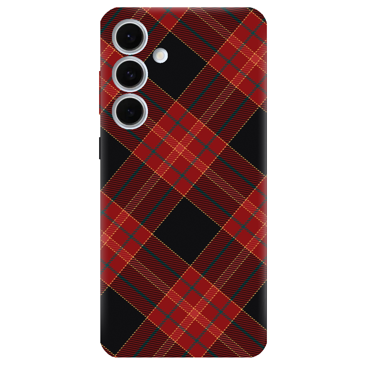 Чехол для Samsung Galaxy S24 FE Червоний тартан - фото 1 Чехол для Samsung Galaxy S24 FE Червоний тартан - фото 1 - Чехлы для телефонов