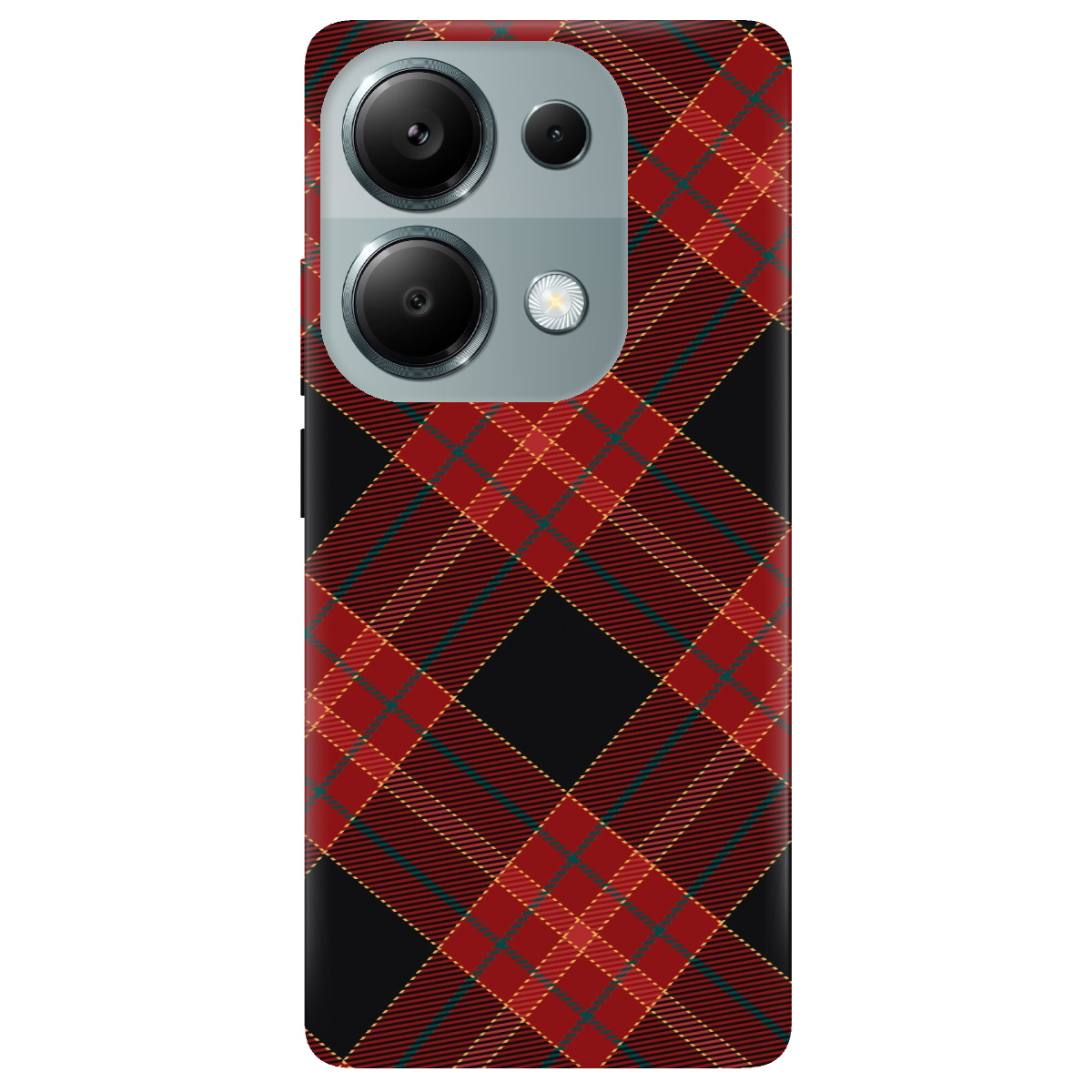 Чохол для Xiaomi Poco M6 Pro 4G Червоний тартан - фото 1 - Чохли для телефонів