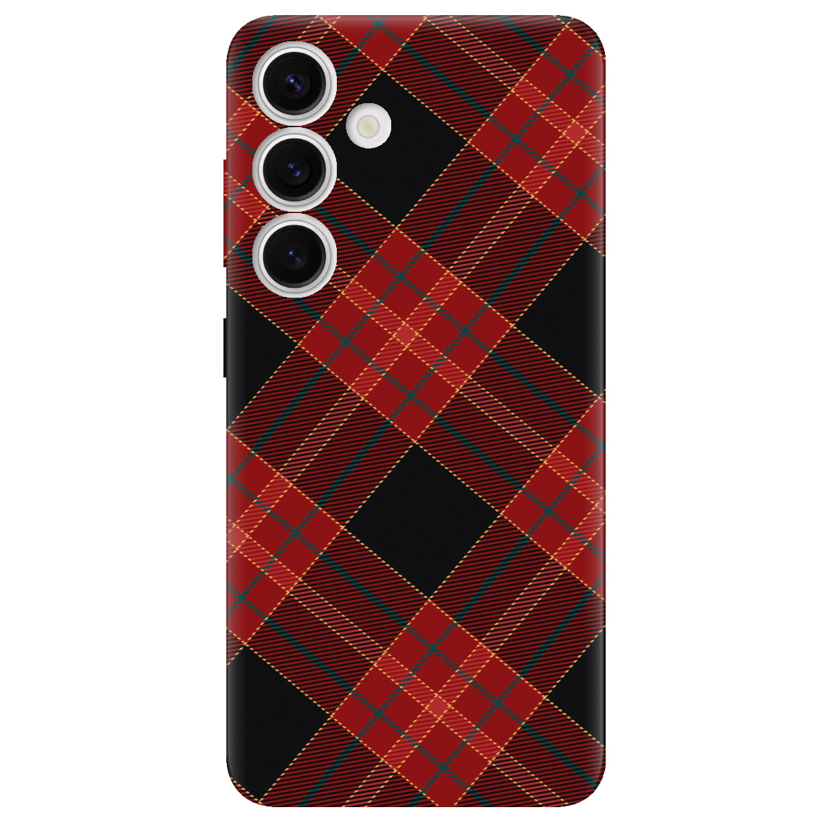 Чехол для Samsung Galaxy S25 Червоний тартан - фото 1 - Чехлы для телефонов