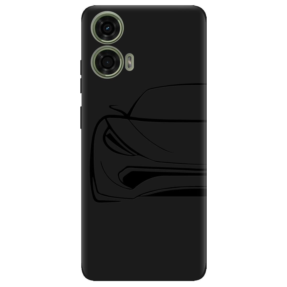 Чохол для Motorola G24 / G04 / E14 чорний матовий soft touch Sport Car - фото 1 - Чохли для телефонів