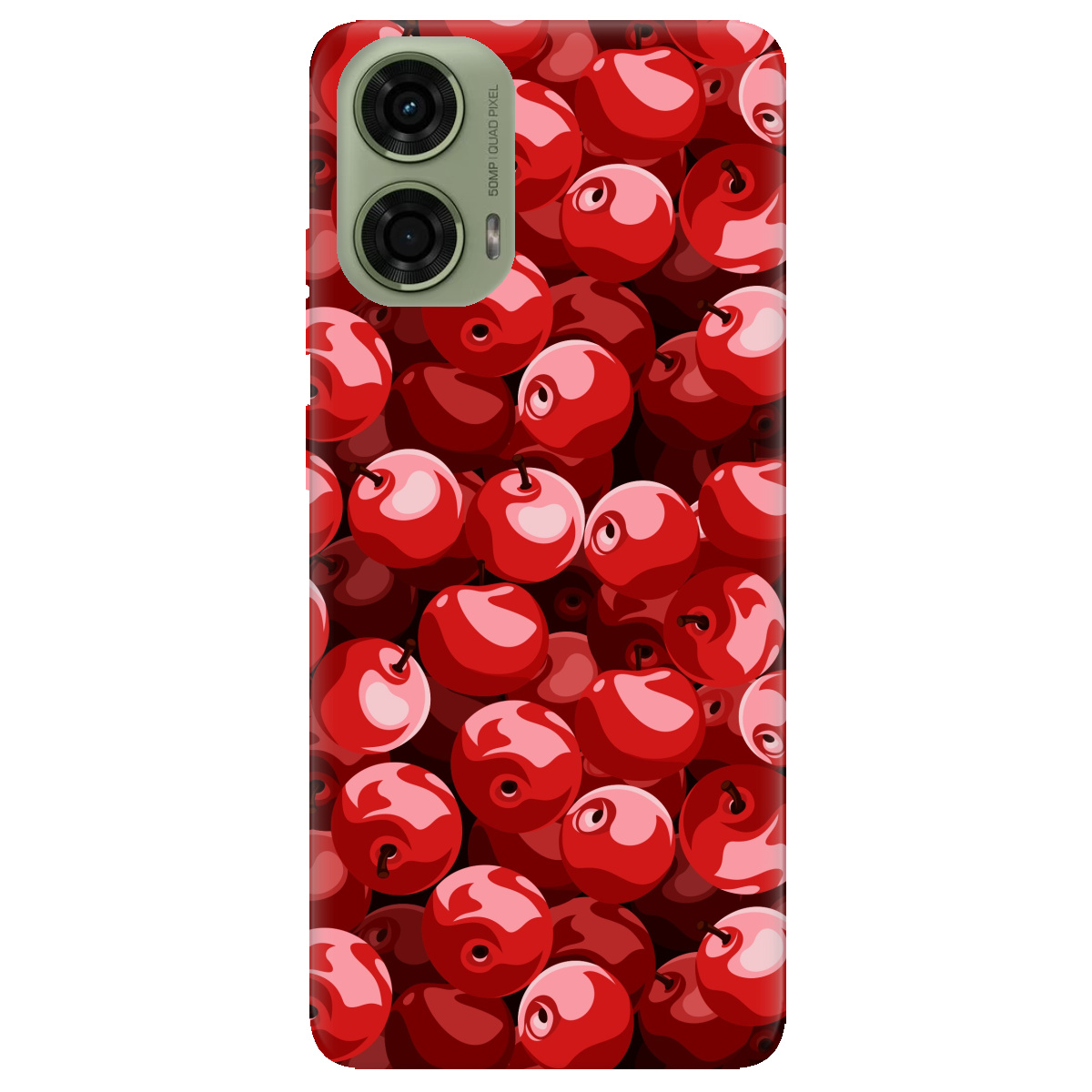 Чохол для Motorola G24 / G04 / E14 Cherry - фото 1 - Чохли для телефонів