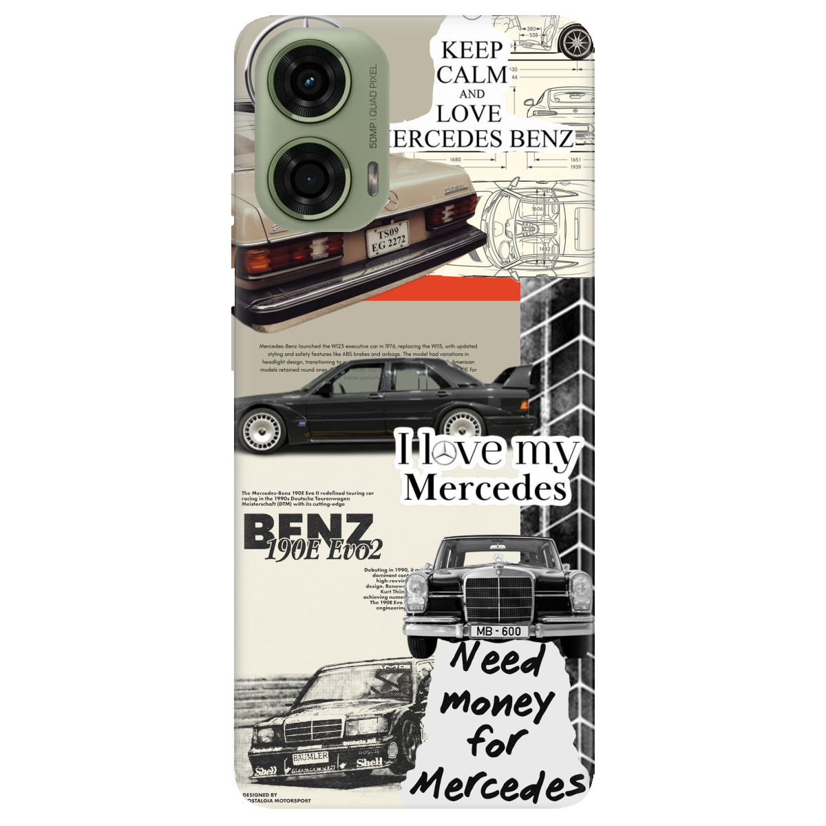 Чехол для Motorola G24 / G04 / E14 Mercedes - фото 1 Чехол для Motorola G24 / G04 / E14 Mercedes - фото 1 - Чехлы для телефонов