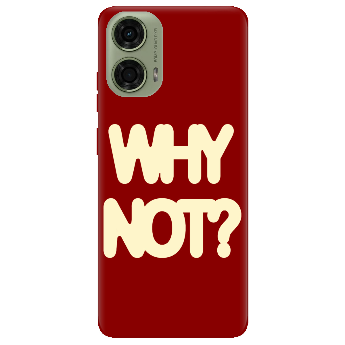 Чохол для Motorola G24 / G04 / E14 Why not - фото 1 - Чохли для телефонів