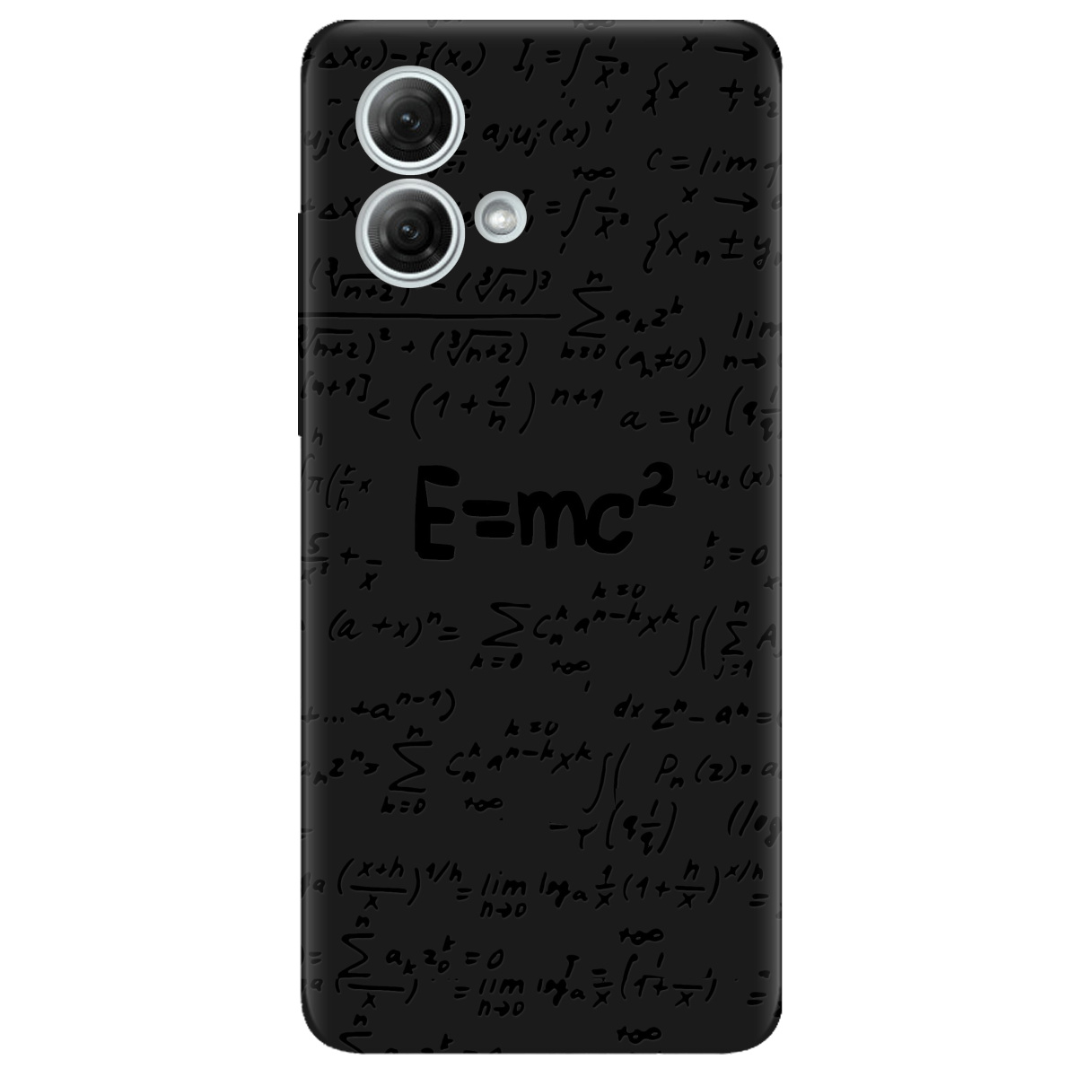 Чохол для Motorola G84 чорний матовий soft touch Black Einstein - фото 1 - Чохли для телефонів