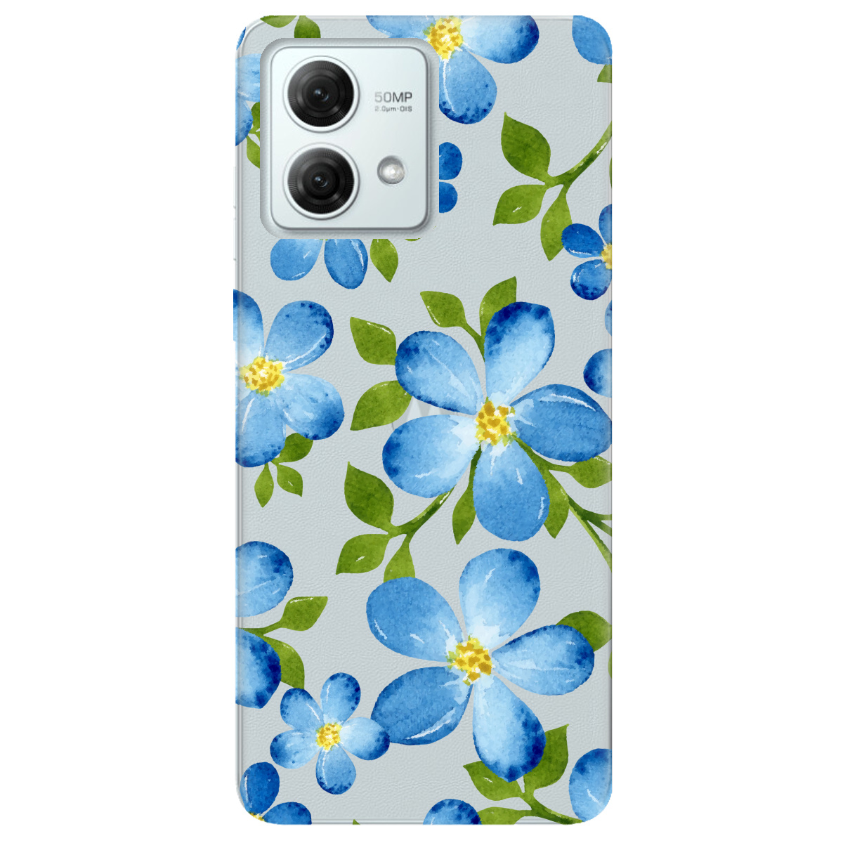 Чохол для Motorola G84 Flowers blue - фото 1 - Чохли для телефонів