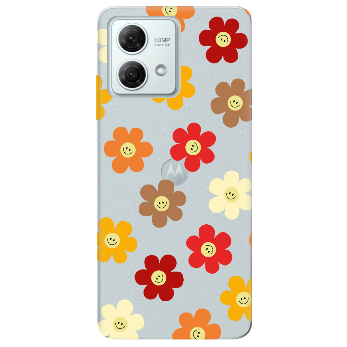 Чохол для Motorola G84 Smiley Garden - фото 1 - Чохли для телефонів