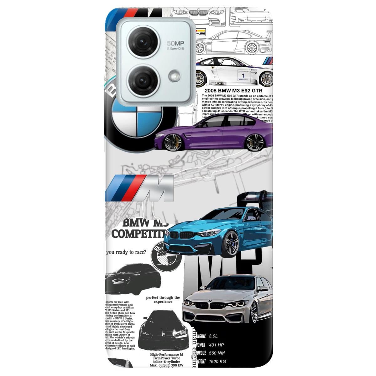 Чехол для Motorola G84 BMW - фото 1 - Чехлы для телефонов