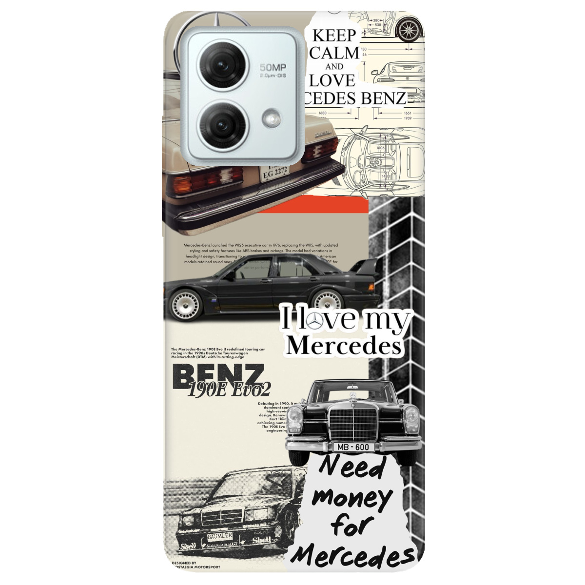 Чехол для Motorola G84 Mercedes - фото 1 - Чехлы для телефонов