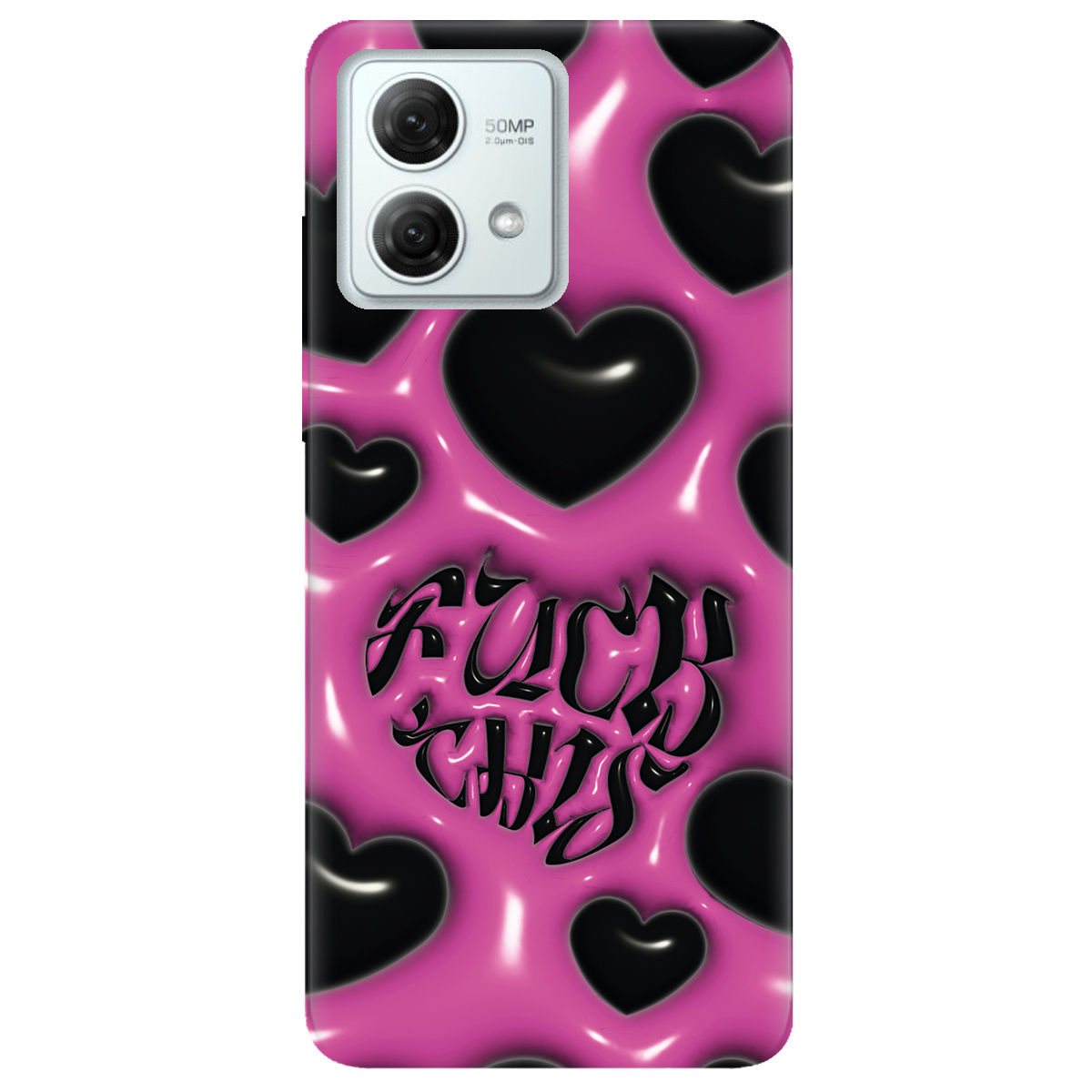 Чехол для Motorola G84 Зухвалі серця - фото 1 - Чехлы для телефонов