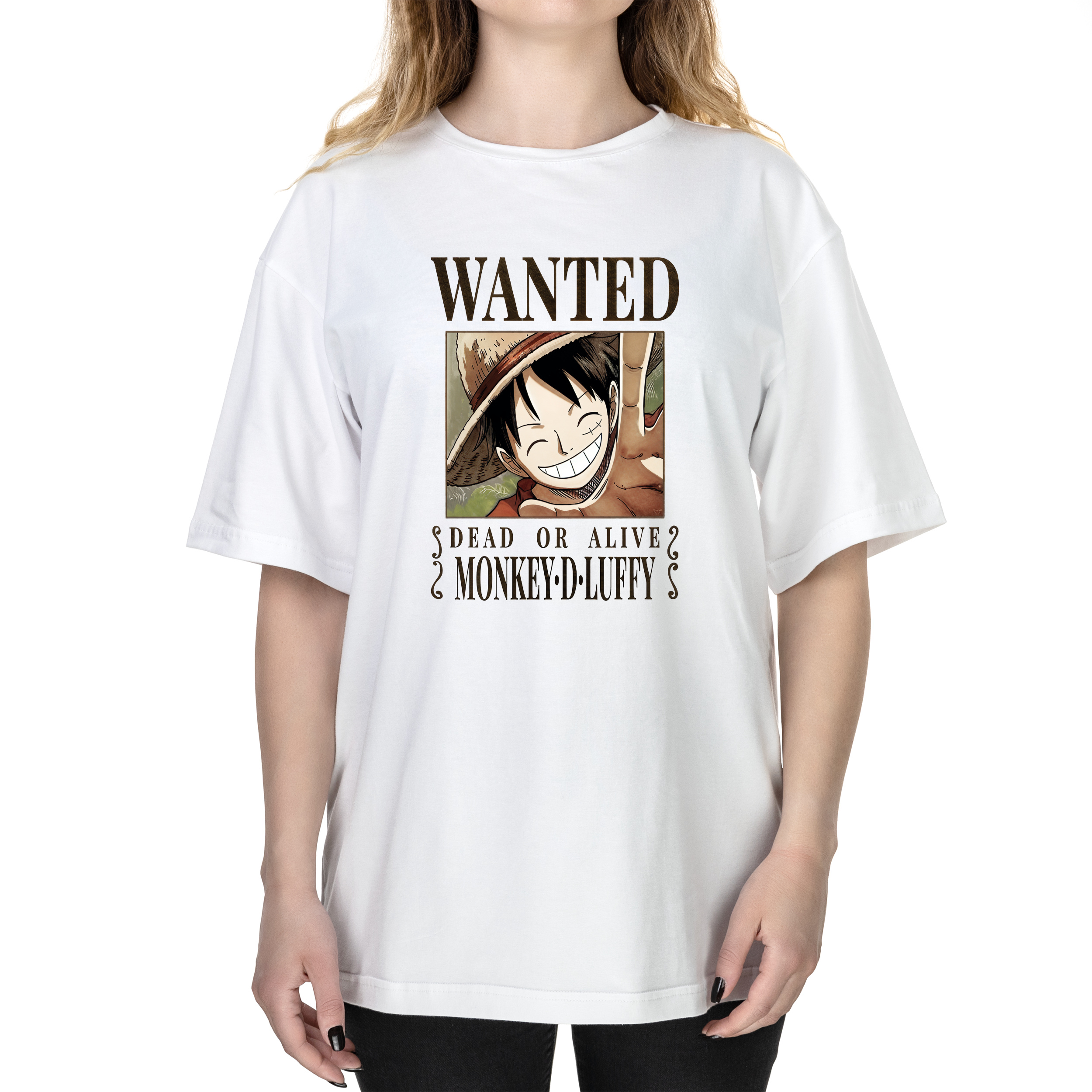 Футболка жіноча оверсайз біла бавовна/еластан А3 розміру Лаффі XXXL - фото 1 - Футболки