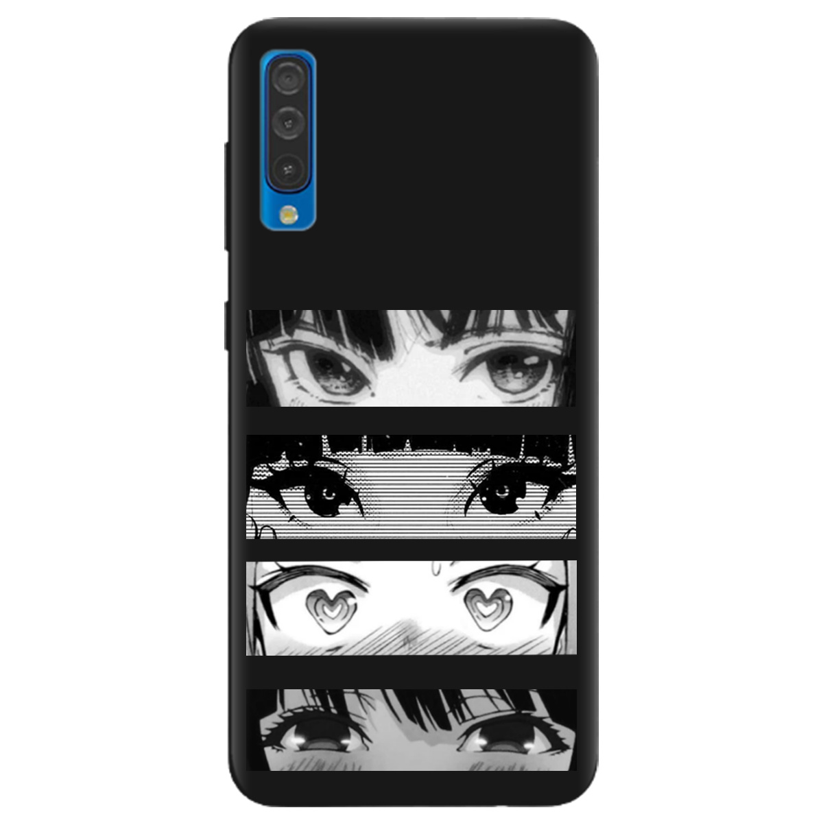 Чехол для Samsung Galaxy A30s черный матовый soft touch Закохані очі - фото 1 Чехол для Samsung Galaxy A30s черный матовый soft touch Закохані очі - фото 1 - Чехлы для телефонов
