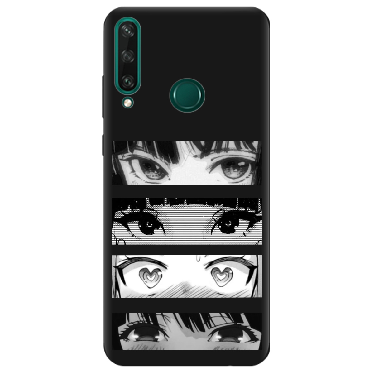 Чехол для Huawei Y6p черный матовый soft touch Закохані очі - фото 1 Чехол для Huawei Y6p черный матовый soft touch Закохані очі - фото 1 - Чехлы для телефонов