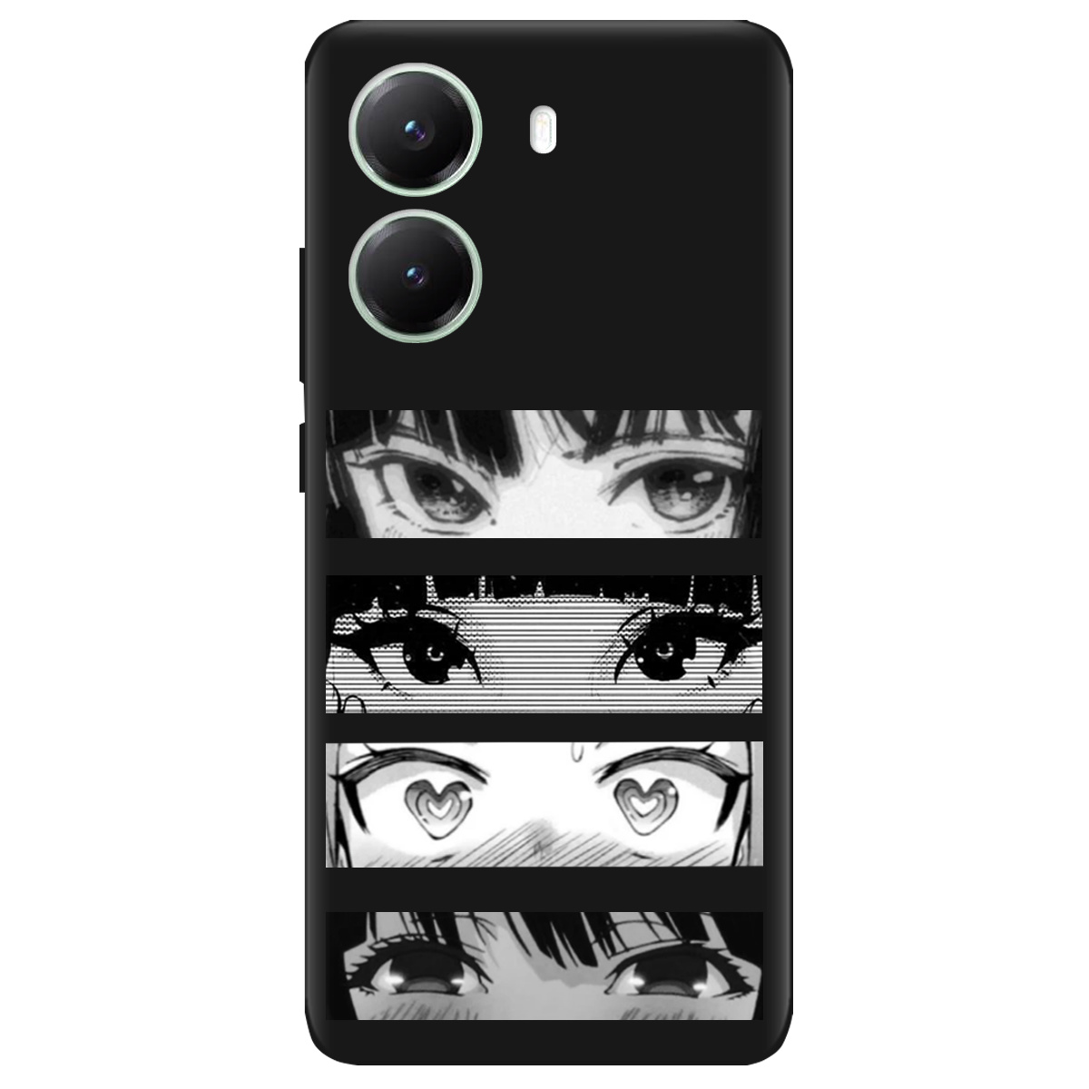 Чехол для Xiaomi Poco X7 Pro черный матовый soft touch Закохані очі - фото 1 Чехол для Xiaomi Poco X7 Pro черный матовый soft touch Закохані очі - фото 1 - Чехлы для телефонов