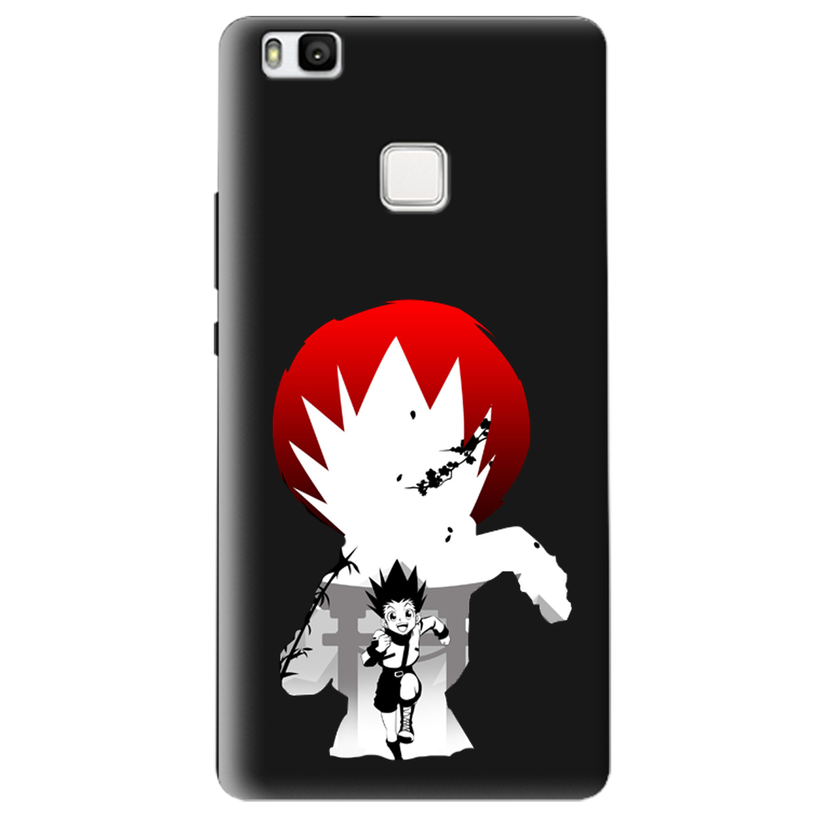 Чохол для Huawei P9 Lite чорний матовий soft touch Гон - фото 1 - Чохли для телефонів