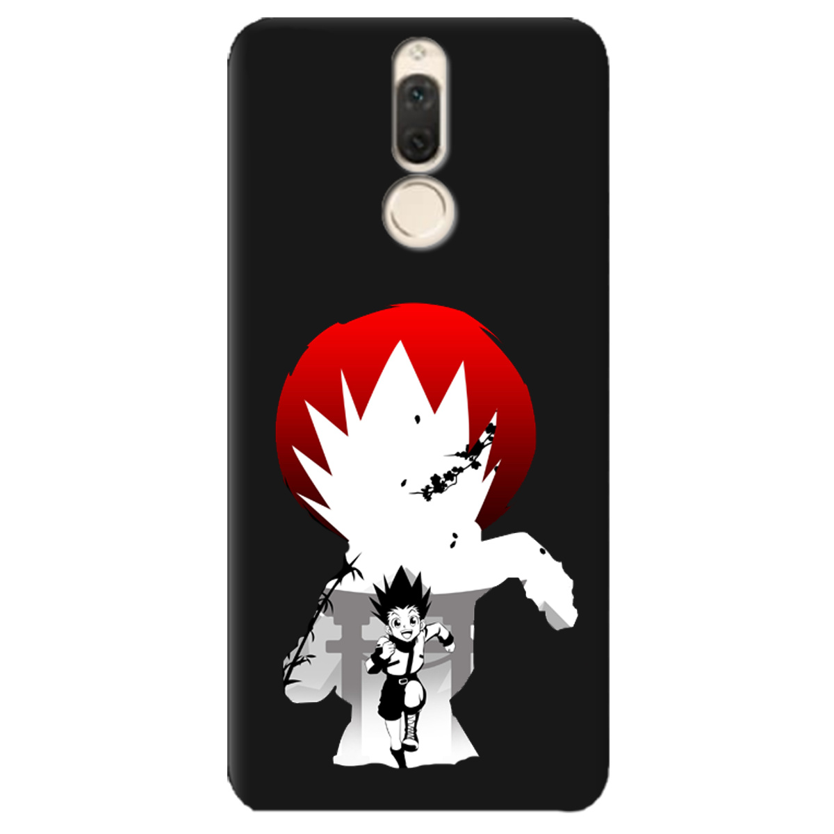 Чехол для Huawei Mate 10 Lite черный матовый soft touch Гон - фото 1 - Чехлы для телефонов