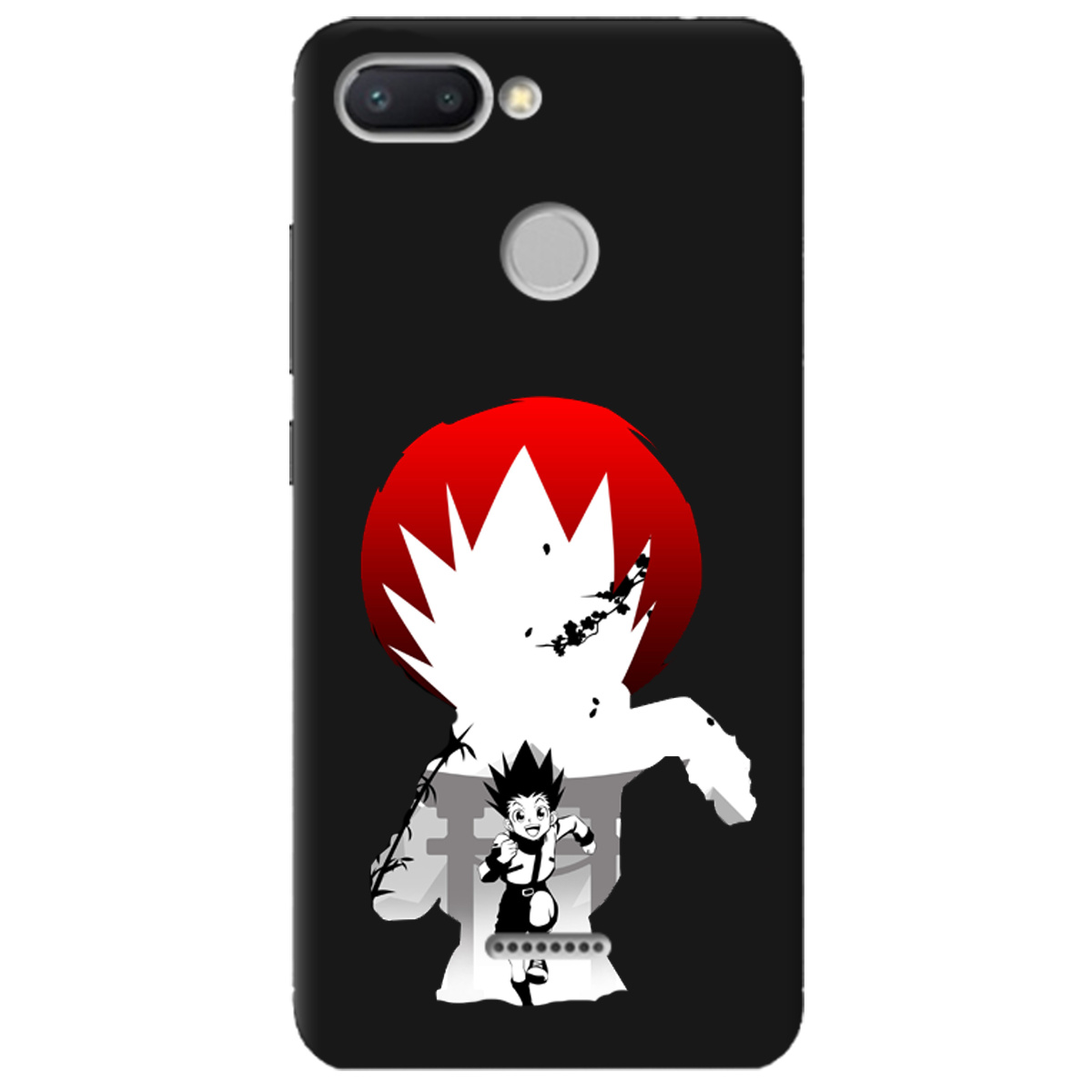 Чохол для Xiaomi Redmi 6 чорний матовий soft touch Гон - фото 1 - Чохли для телефонів