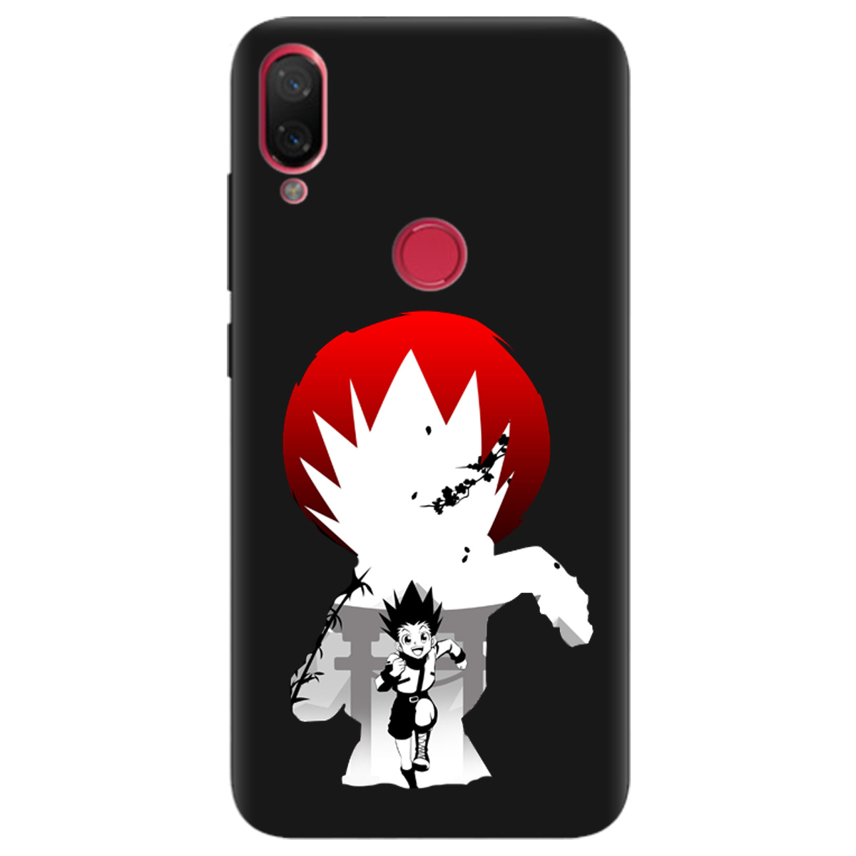 Чехол для Xiaomi Mi Play черный матовый soft touch Гон - фото 1 - Чехлы для телефонов