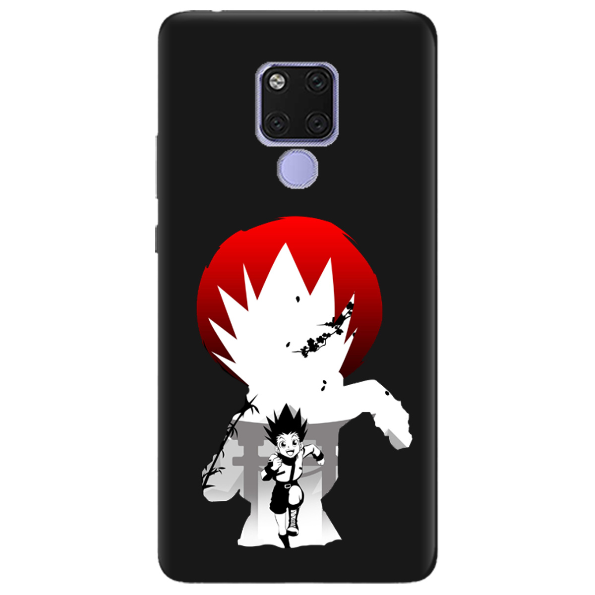 Чехол для Huawei Mate 20 черный матовый soft touch Гон - фото 1 - Чехлы для телефонов