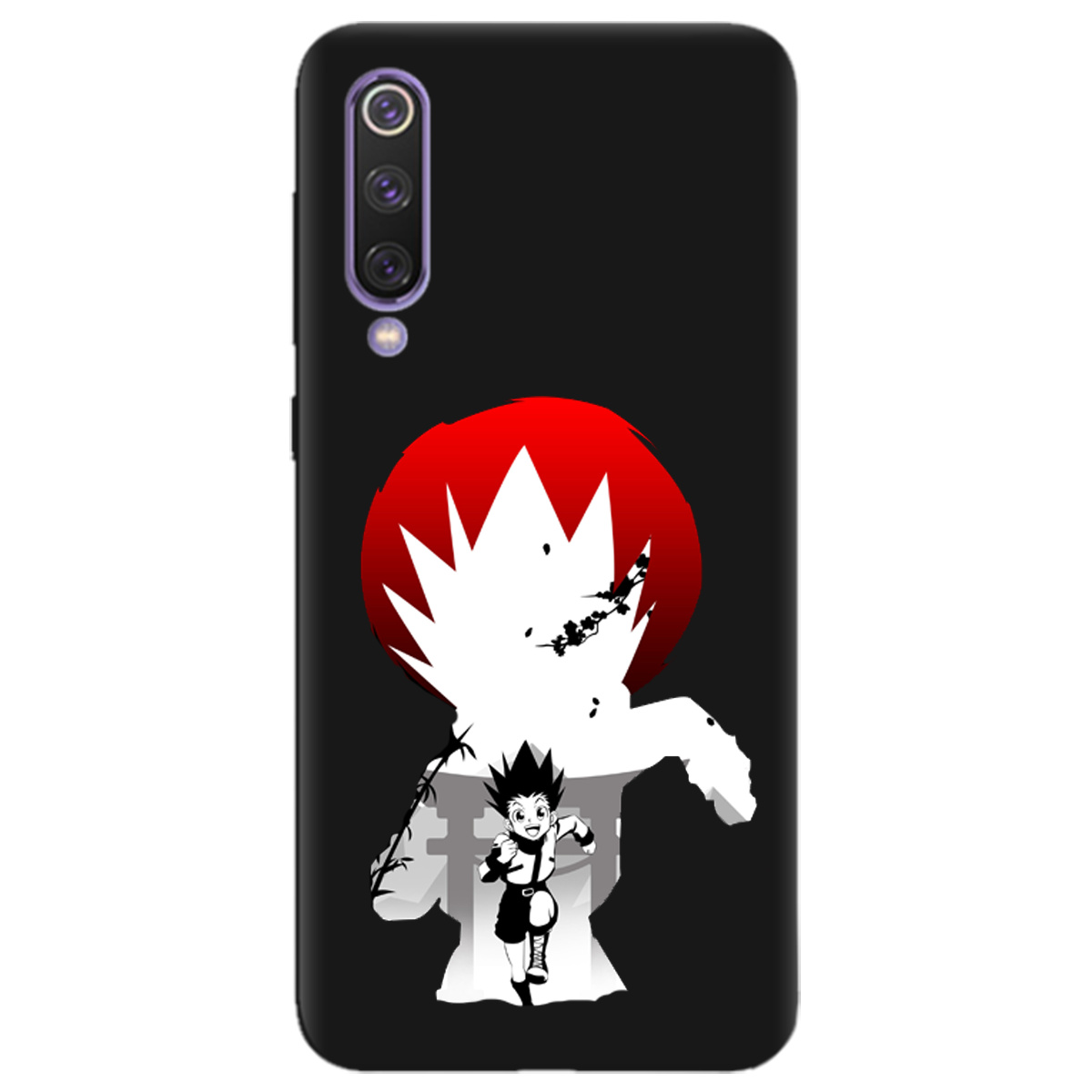 Чехол для Xiaomi Mi 9 SE черный матовый soft touch Гон - фото 1 - Чехлы для телефонов