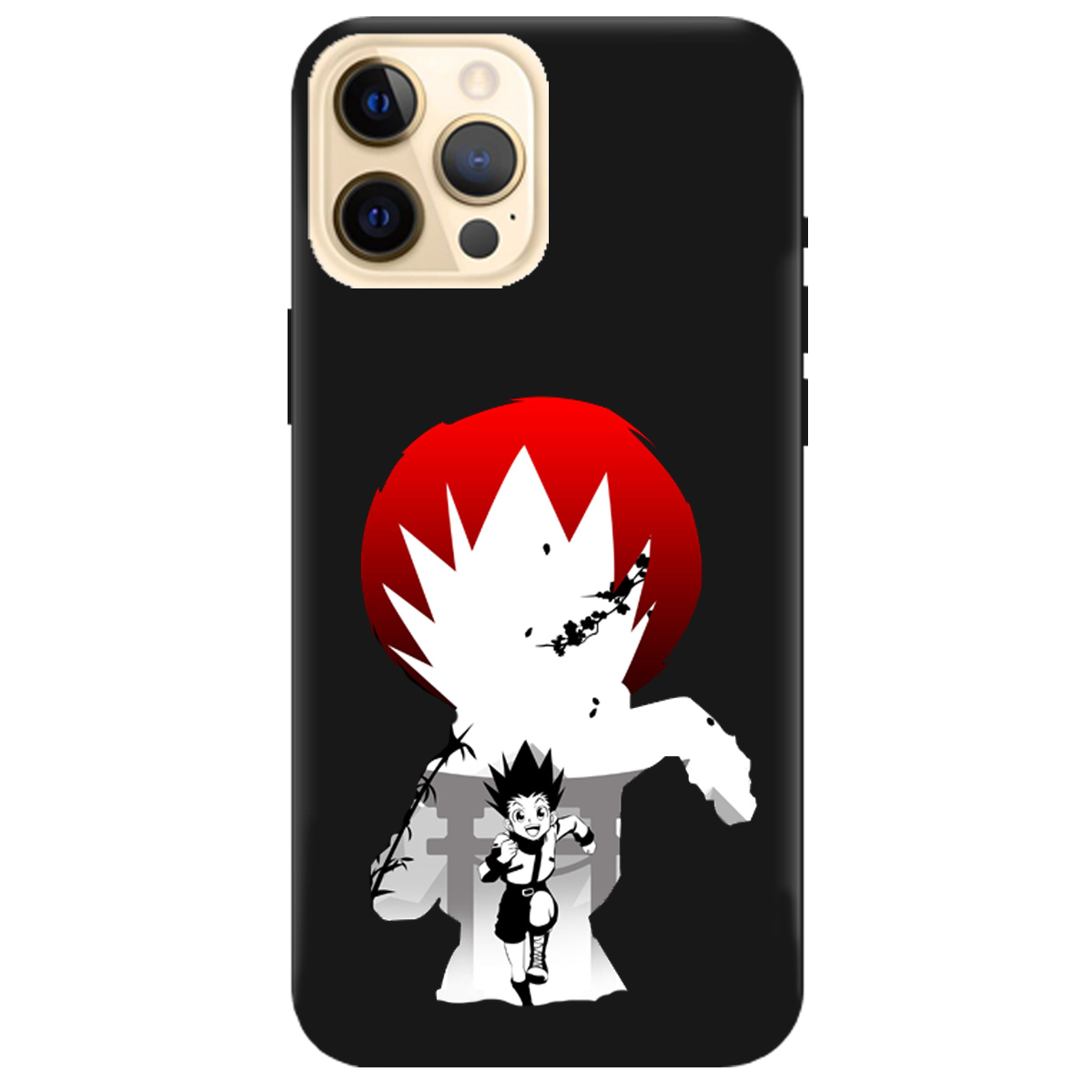 Чохол для Apple iPhone 12 Pro чорний матовий soft touch Гон - фото 1 - Чохли для телефонів