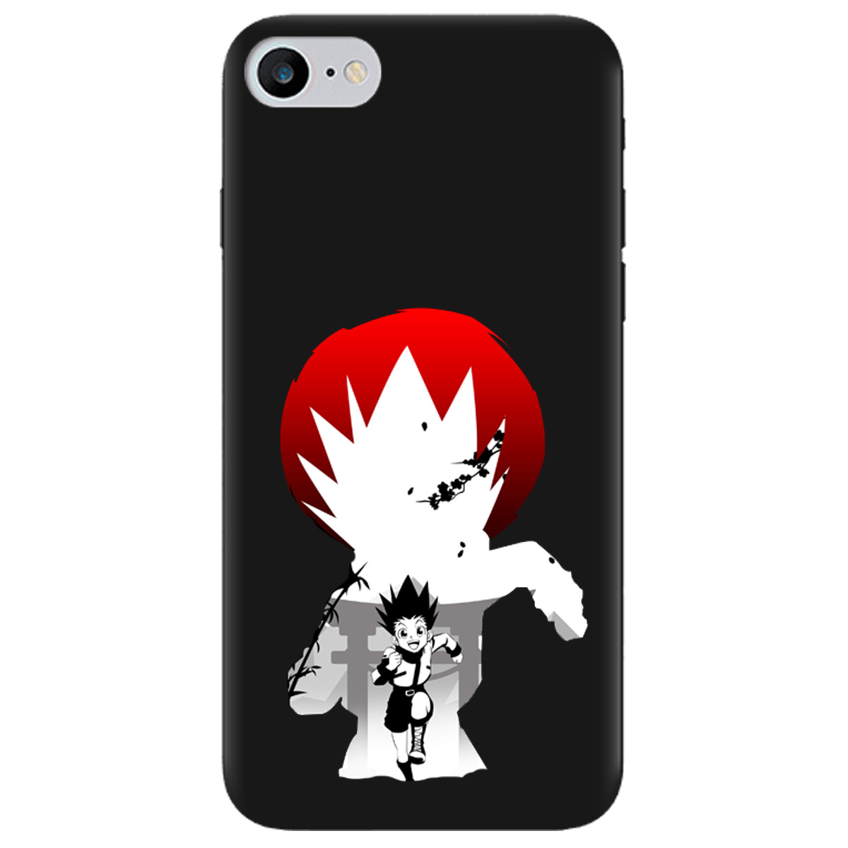 Чехол для Apple iPhone SE 2020 черный матовый soft touch Гон - фото 1 - Чехлы для телефонов