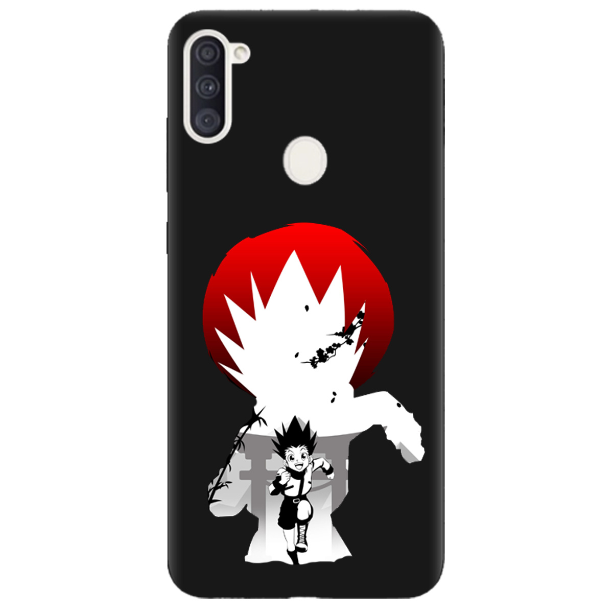 Чохол для Samsung Galaxy A11 чорний матовий soft touch Гон - фото 1 - Чохли для телефонів