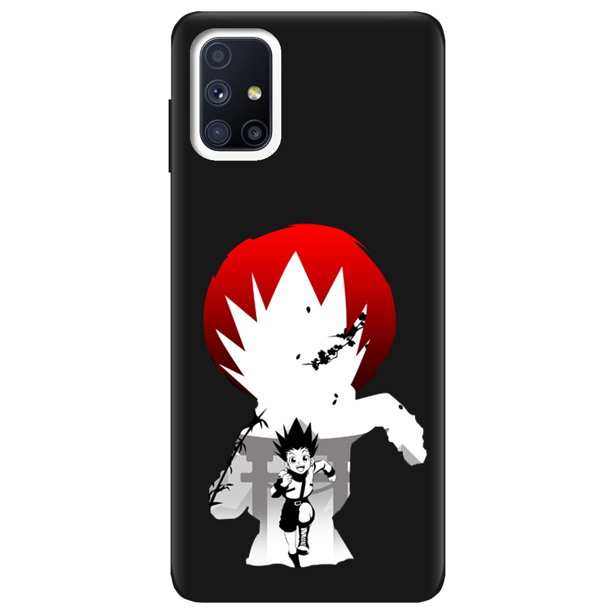 Чехол для Samsung Galaxy M51 черный матовый soft touch Гон - фото 1 - Чехлы для телефонов