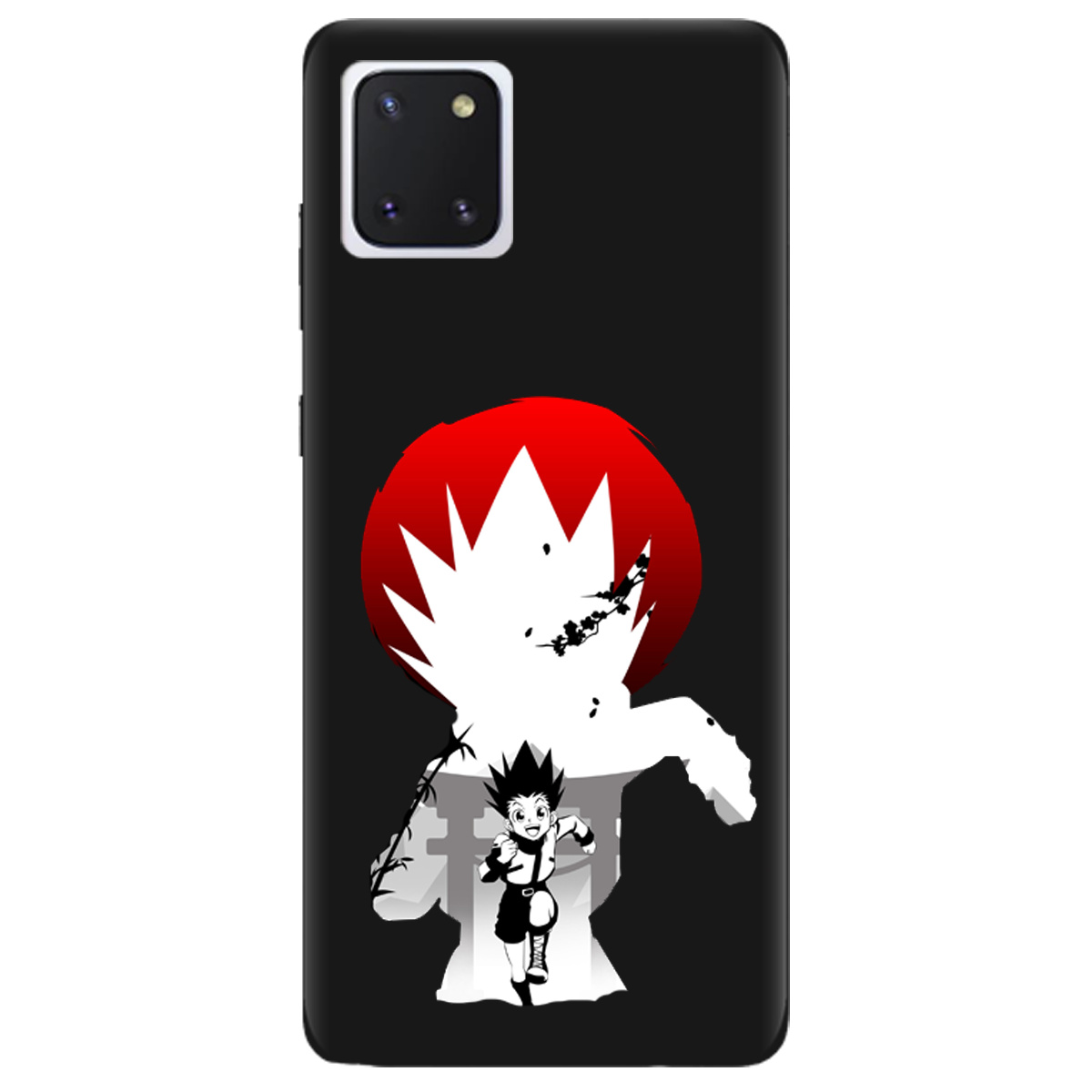 Чохол для Samsung Galaxy Note 10 Lite чорний матовий soft touch Гон - фото 1 - Чохли для телефонів