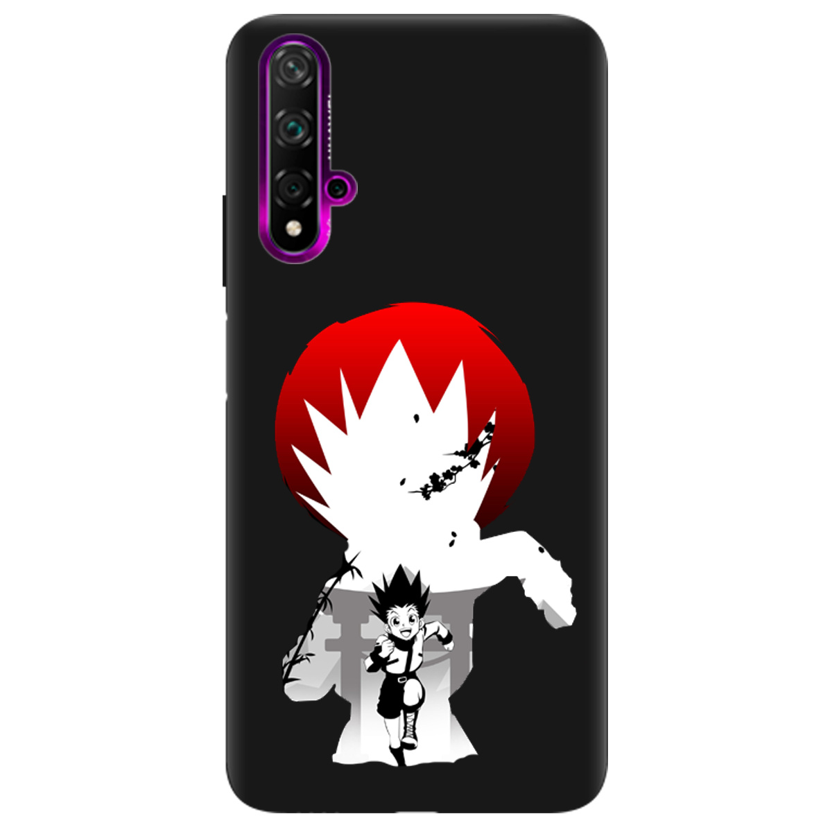 Чехол для Huawei Nova 5T черный матовый soft touch Гон - фото 1 Чехол для Huawei Nova 5T черный матовый soft touch Гон - фото 1 - Чехлы для телефонов