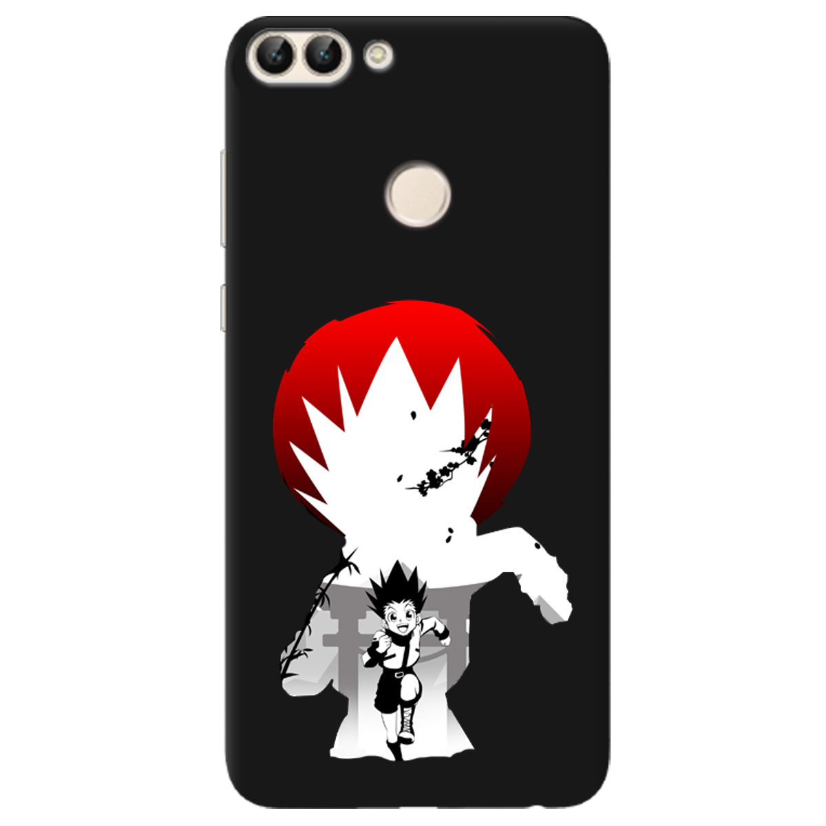 Чохол для Huawei P Smart чорний матовий soft touch Гон - фото 1 - Чохли для телефонів