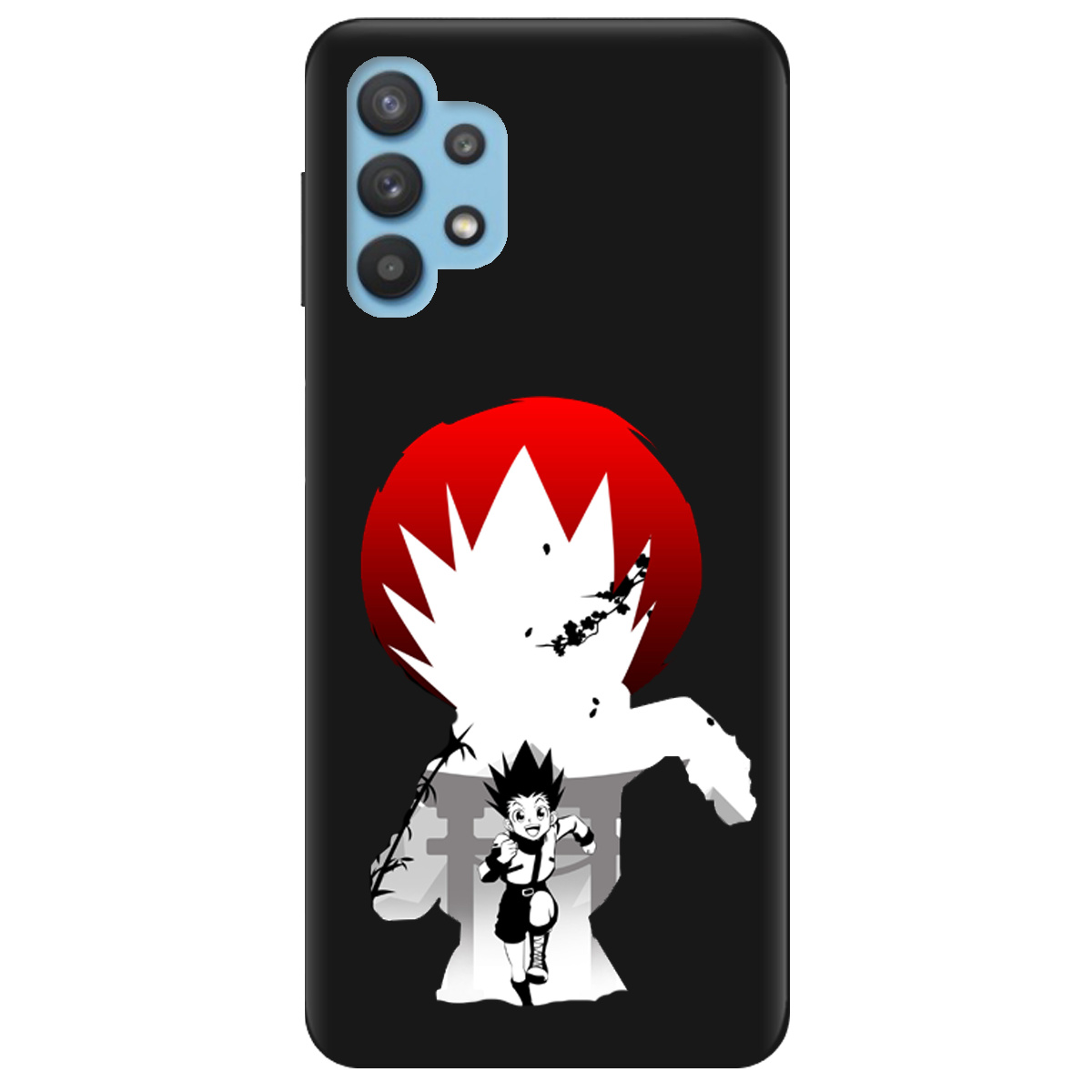 Чехол для Samsung Galaxy A32 4G черный матовый soft touch Гон - фото 1 - Чехлы для телефонов