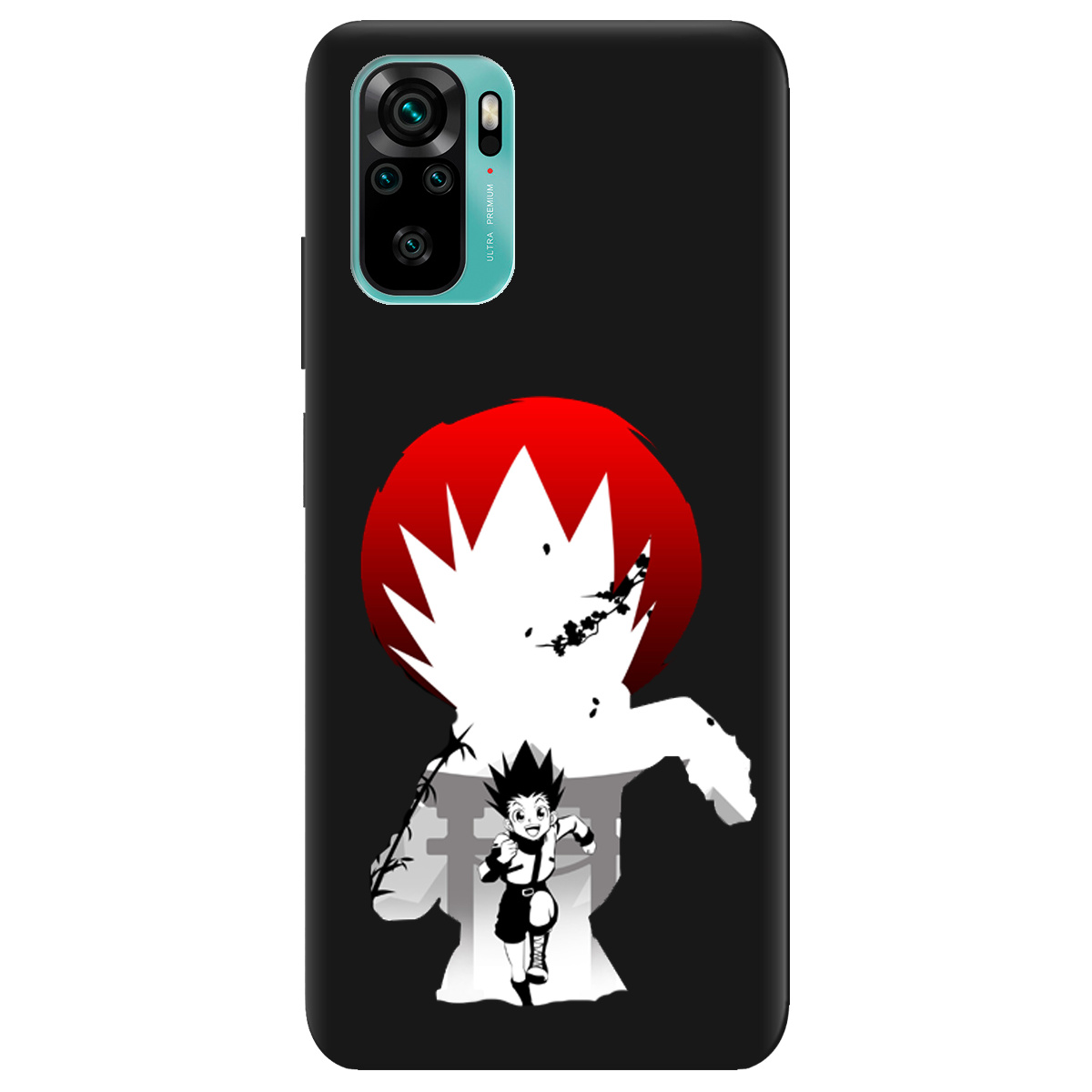 Чохол для Xiaomi Redmi Note 10s чорний матовий soft touch Гон - фото 1 - Чохли для телефонів