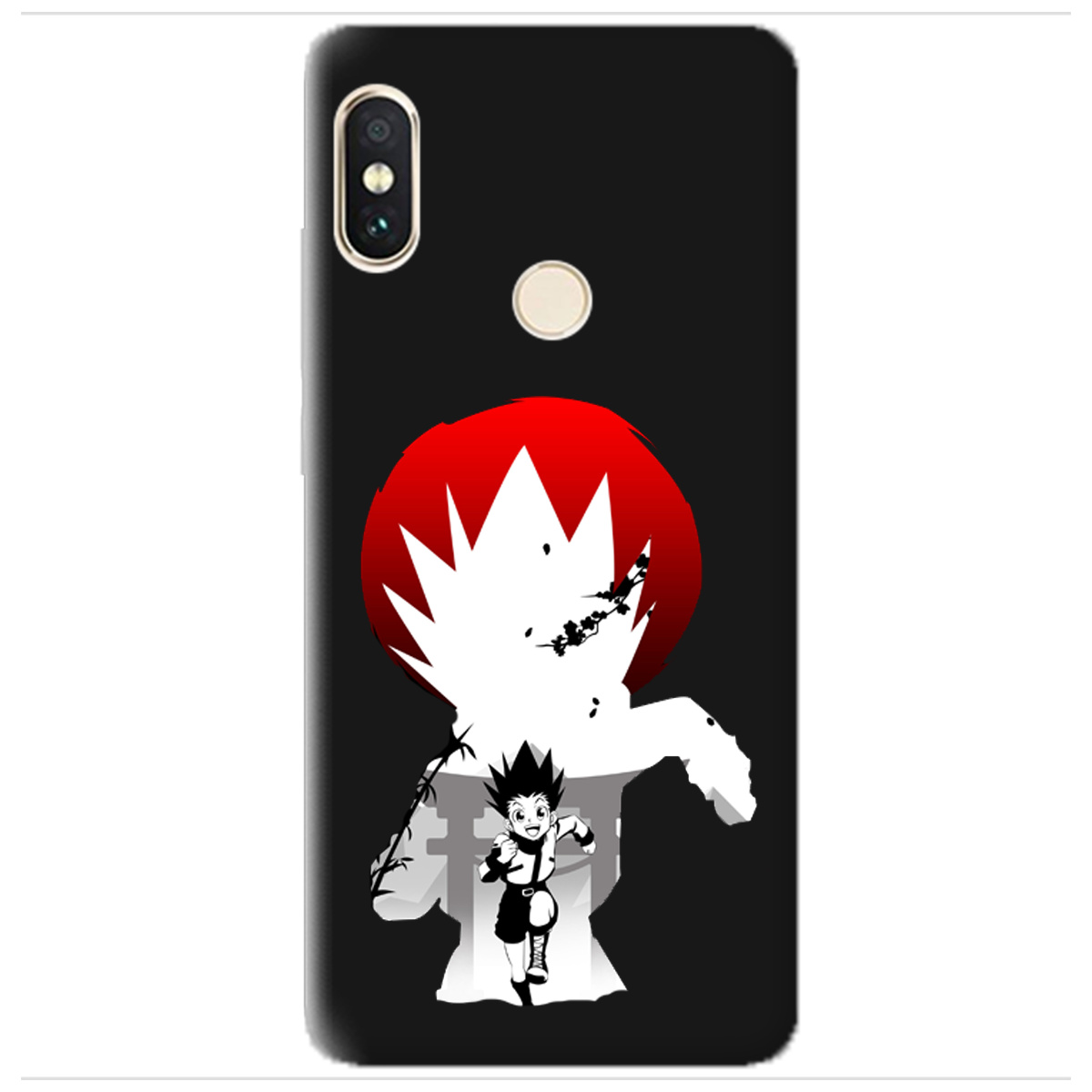 Чохол для Xiaomi Redmi Note 5 чорний матовий soft touch Гон - фото 1 - Чохли для телефонів