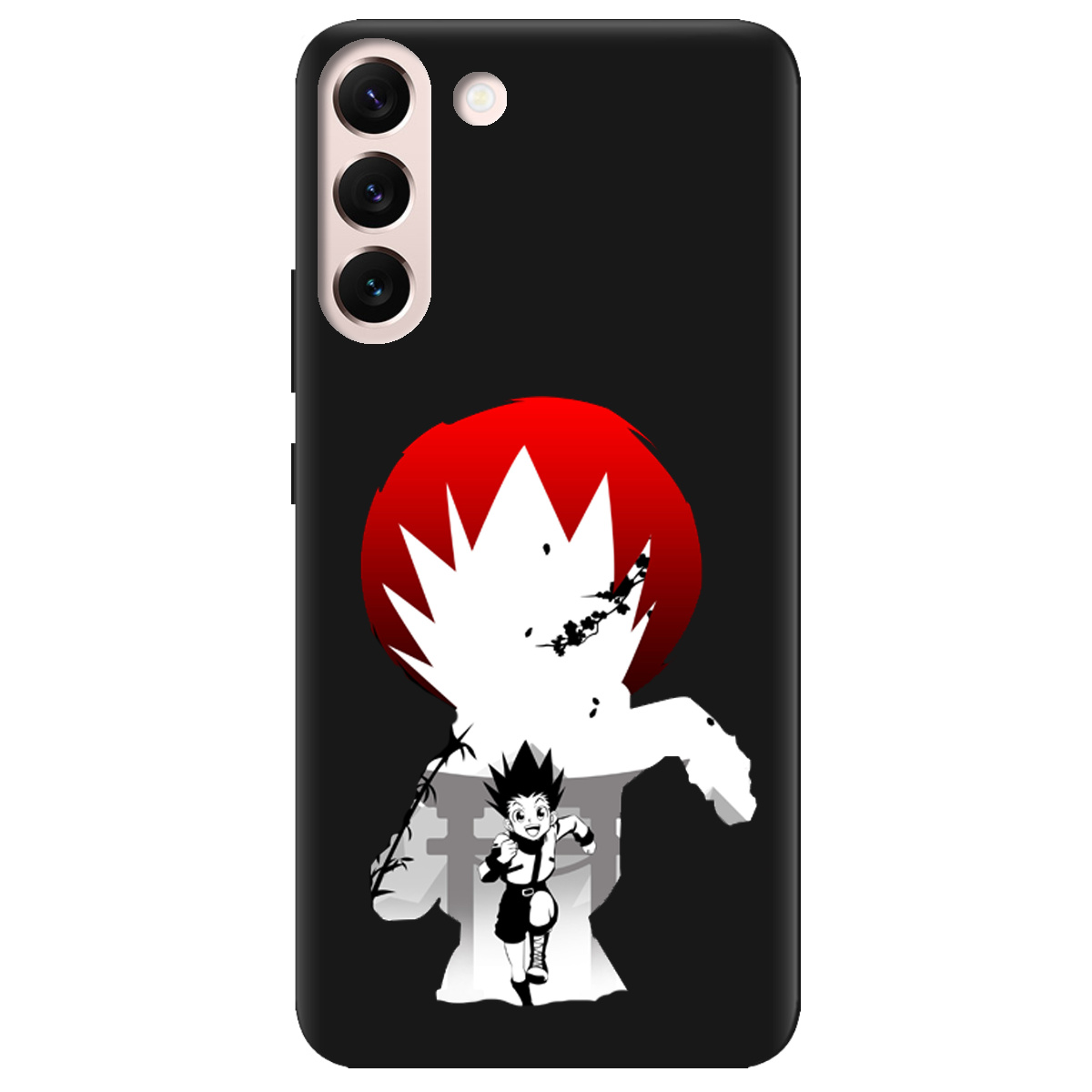 Чехол для Samsung Galaxy S22 черный матовый soft touch Гон - фото 1 - Чехлы для телефонов