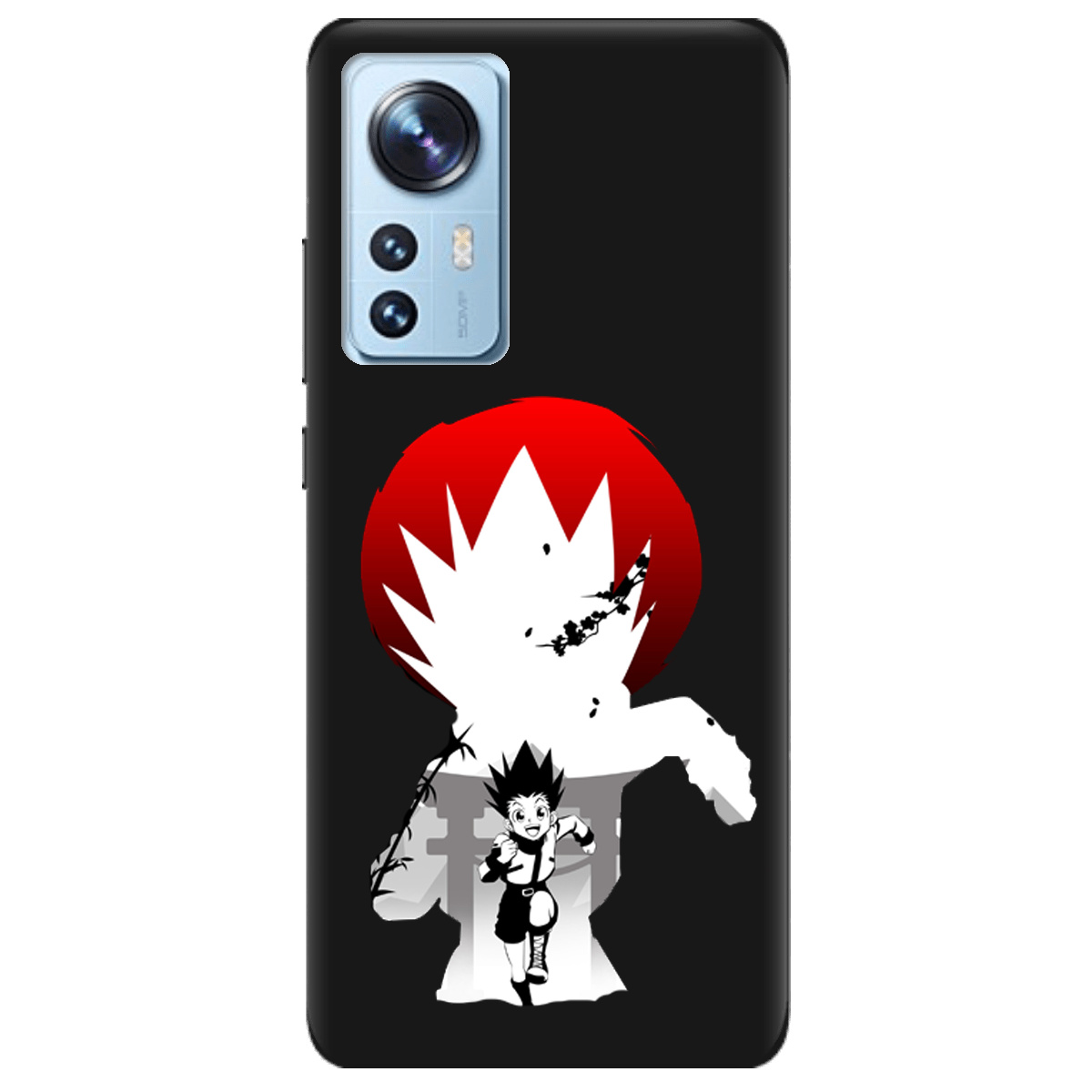 Чохол для Xiaomi 12 чорний матовий soft touch Гон - фото 1 - Чохли для телефонів