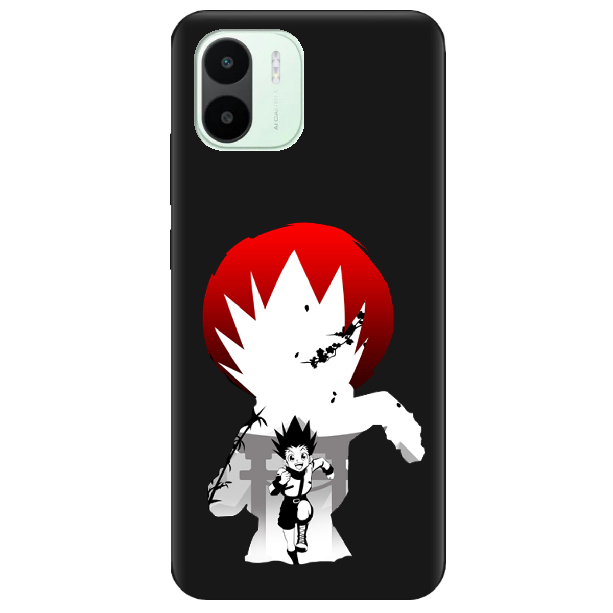 Чехол для Xiaomi Redmi A1 черный матовый soft touch Гон - фото 1 Чехол для Xiaomi Redmi A1 черный матовый soft touch Гон - фото 1 - Чехлы для телефонов