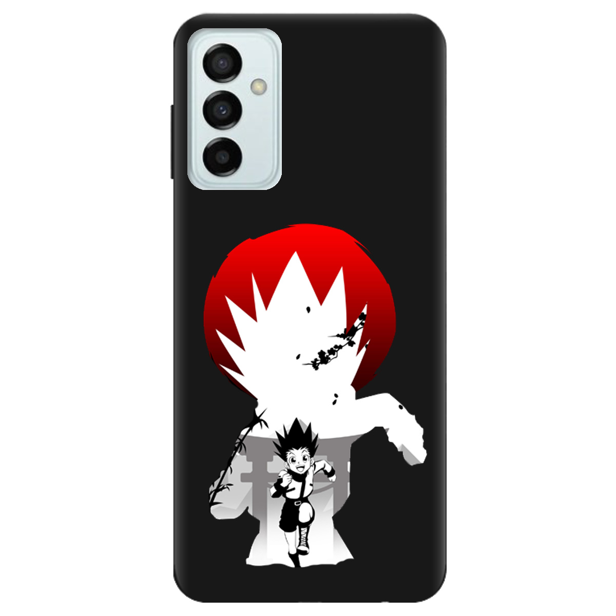 Чохол для Samsung Galaxy M13 4G чорний матовий soft touch Гон - фото 1 - Чохли для телефонів