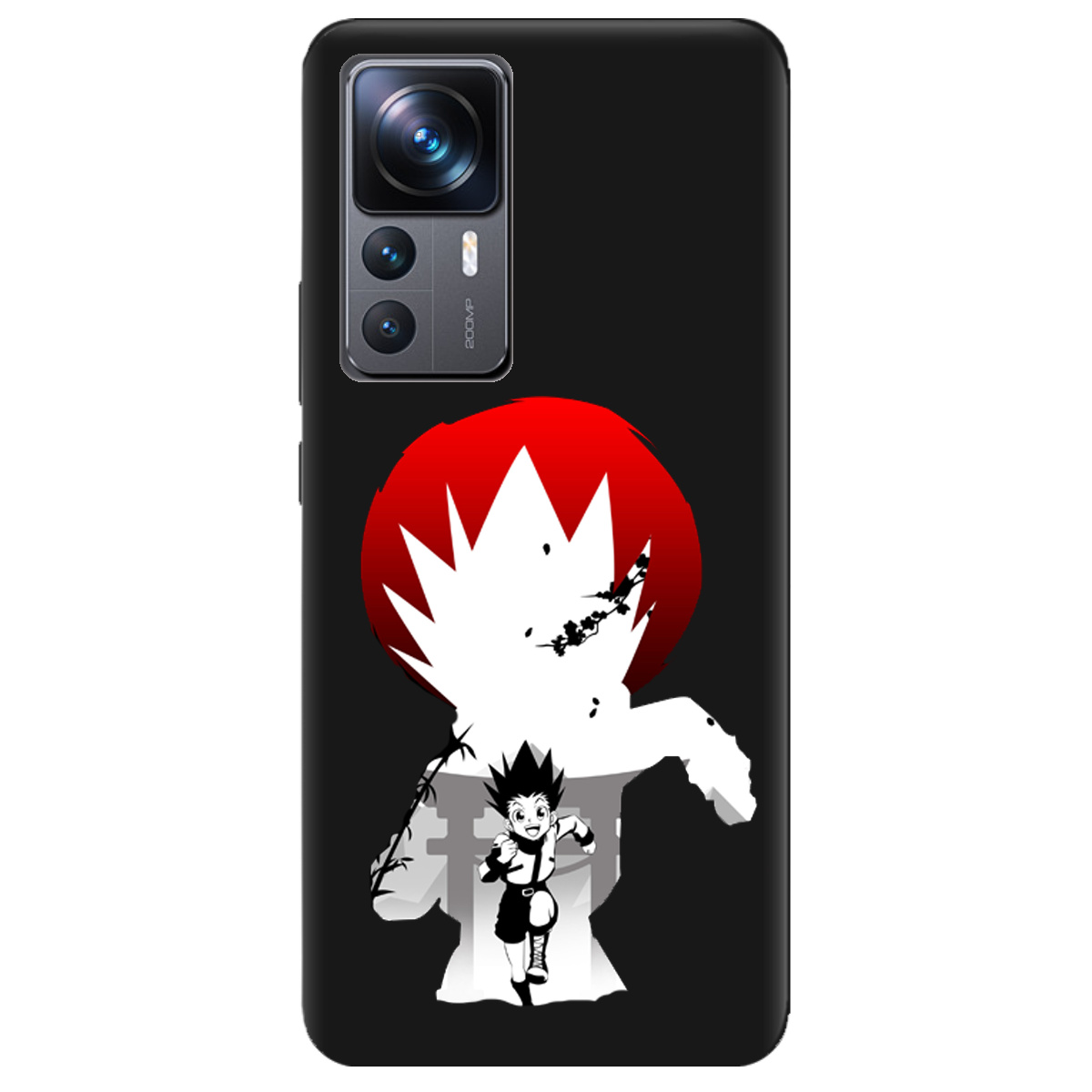 Чехол для Xiaomi 12T черный матовый soft touch Гон - фото 1 - Чехлы для телефонов