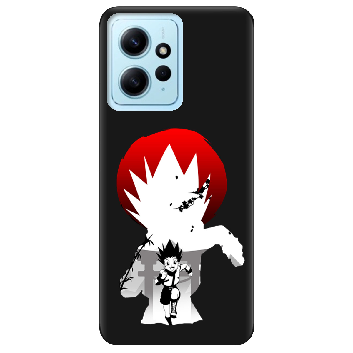 Чохол для Xiaomi Redmi Note 12 4G чорний матовий soft touch Гон - фото 1 - Чохли для телефонів