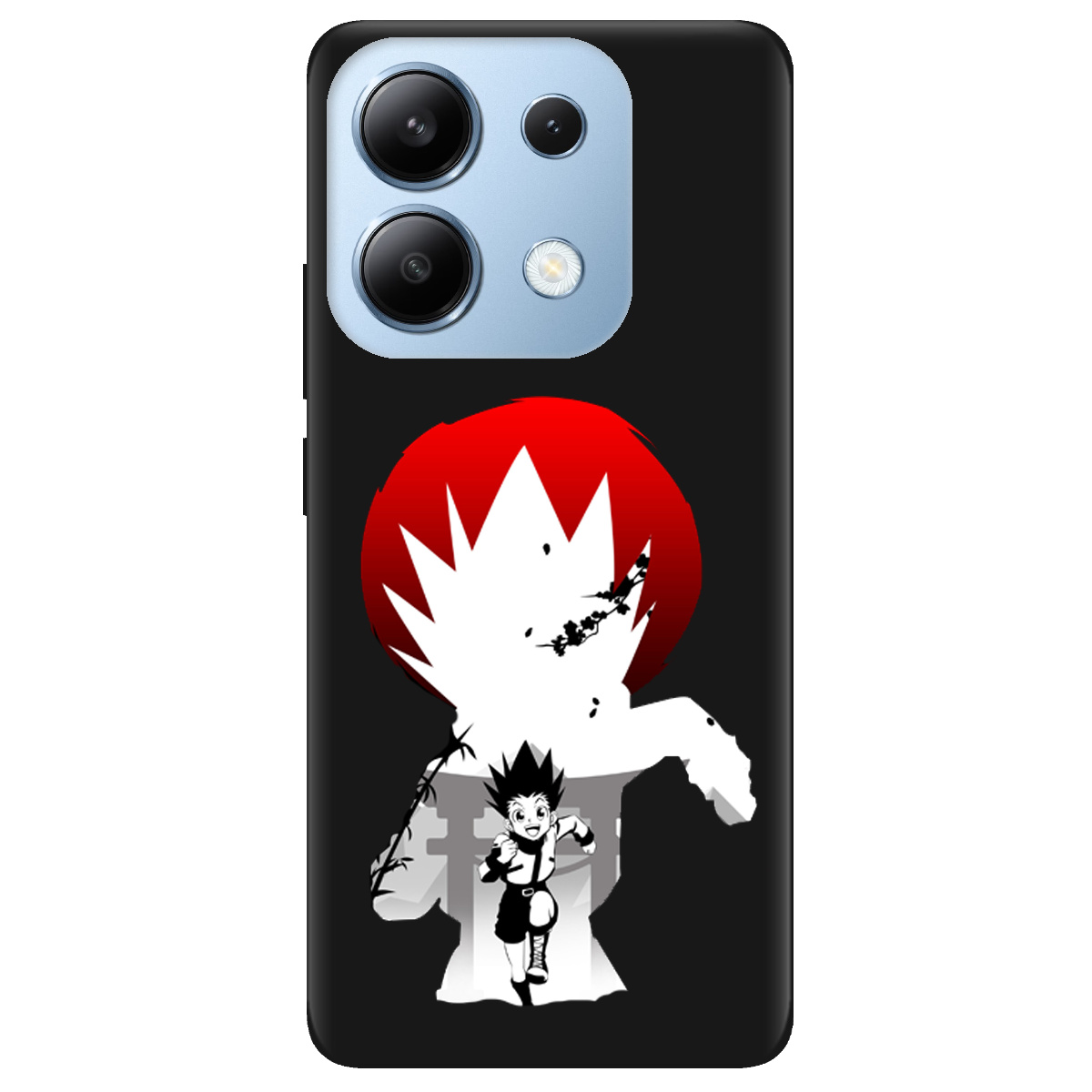 Чохол для Xiaomi Redmi Note 13 4G чорний матовий soft touch Гон - фото 1 - Чохли для телефонів