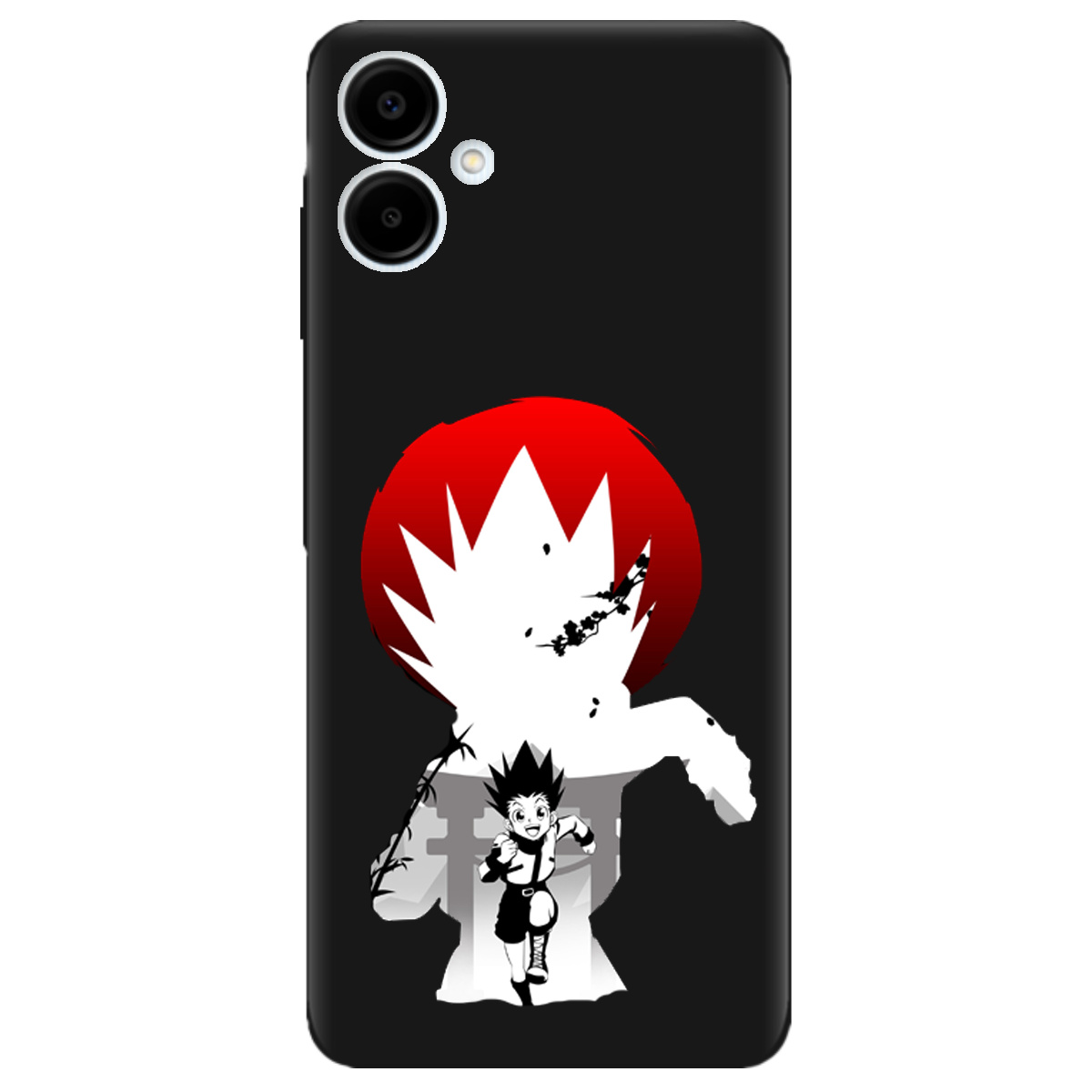 Чохол для Samsung Galaxy A06 чорний матовий soft touch Гон - фото 1 - Чохли для телефонів