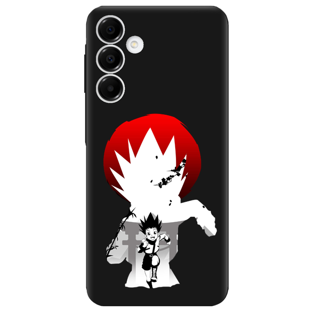 Чохол для Samsung Galaxy A16 чорний матовий soft touch Гон - фото 1 - Чохли для телефонів