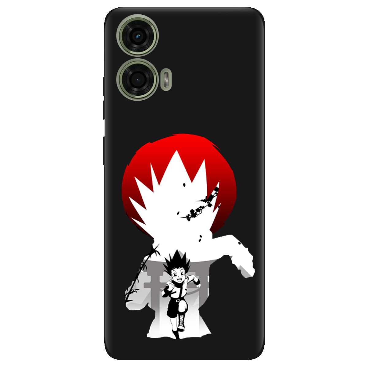 Чехол для Motorola G24 / G04 / E14 черный матовый soft touch Гон - фото 1 - Чехлы для телефонов