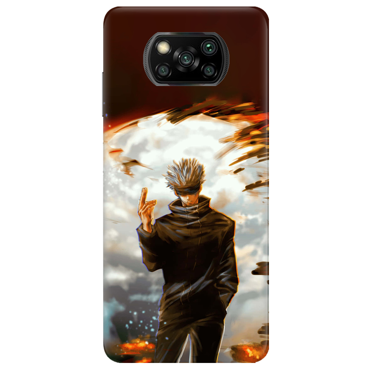 Чохол для Xiaomi Poco X3 In flames - фото 1 - Чохли для телефонів