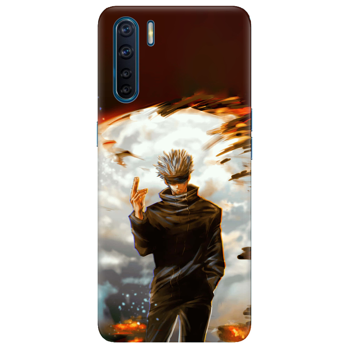 Чохол для Oppo A91 In flames - фото 1 Чохол для Oppo A91 In flames - фото 1 - Чохли для телефонів