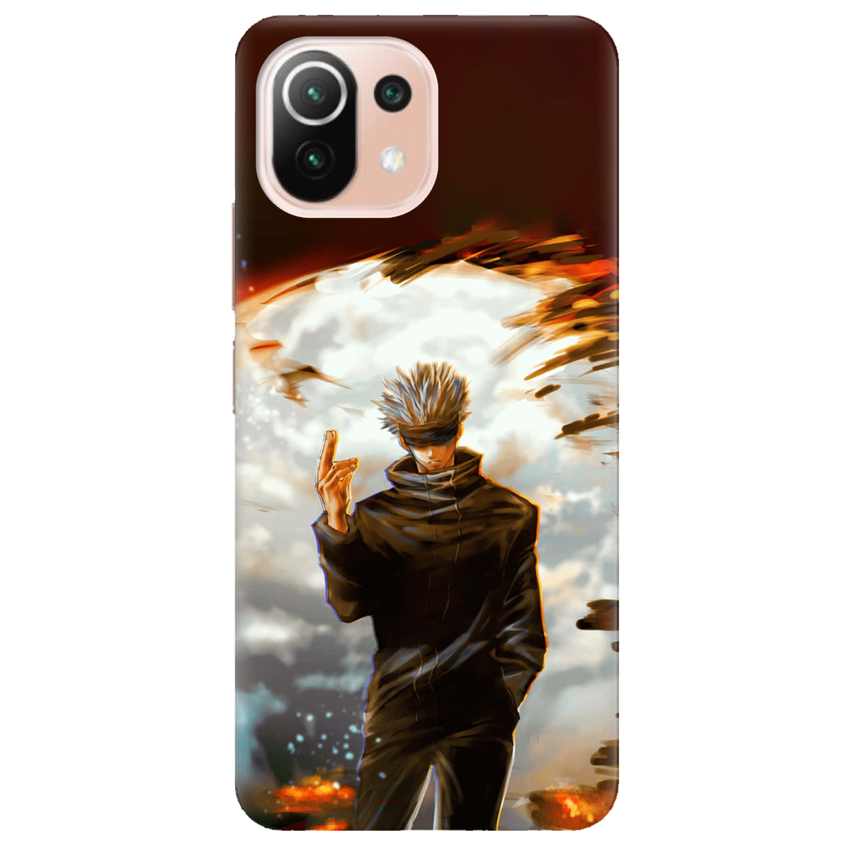 Чехол для Xiaomi Mi 11 lite In flames - фото 1 - Чехлы для телефонов