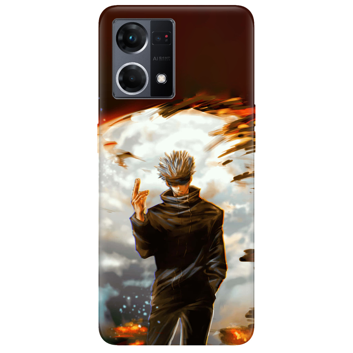 Чохол для Oppo Reno  7 4G In flames - фото 1 Чохол для Oppo Reno  7 4G In flames - фото 1 - Чохли для телефонів