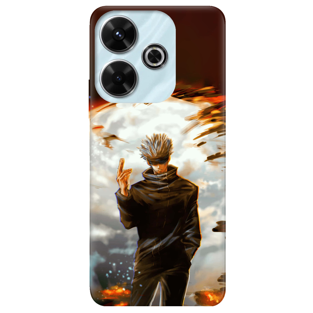 Чохол для Xiaomi Poco M6 4G In flames - фото 1 Чохол для Xiaomi Poco M6 4G In flames - фото 1 - Чохли для телефонів